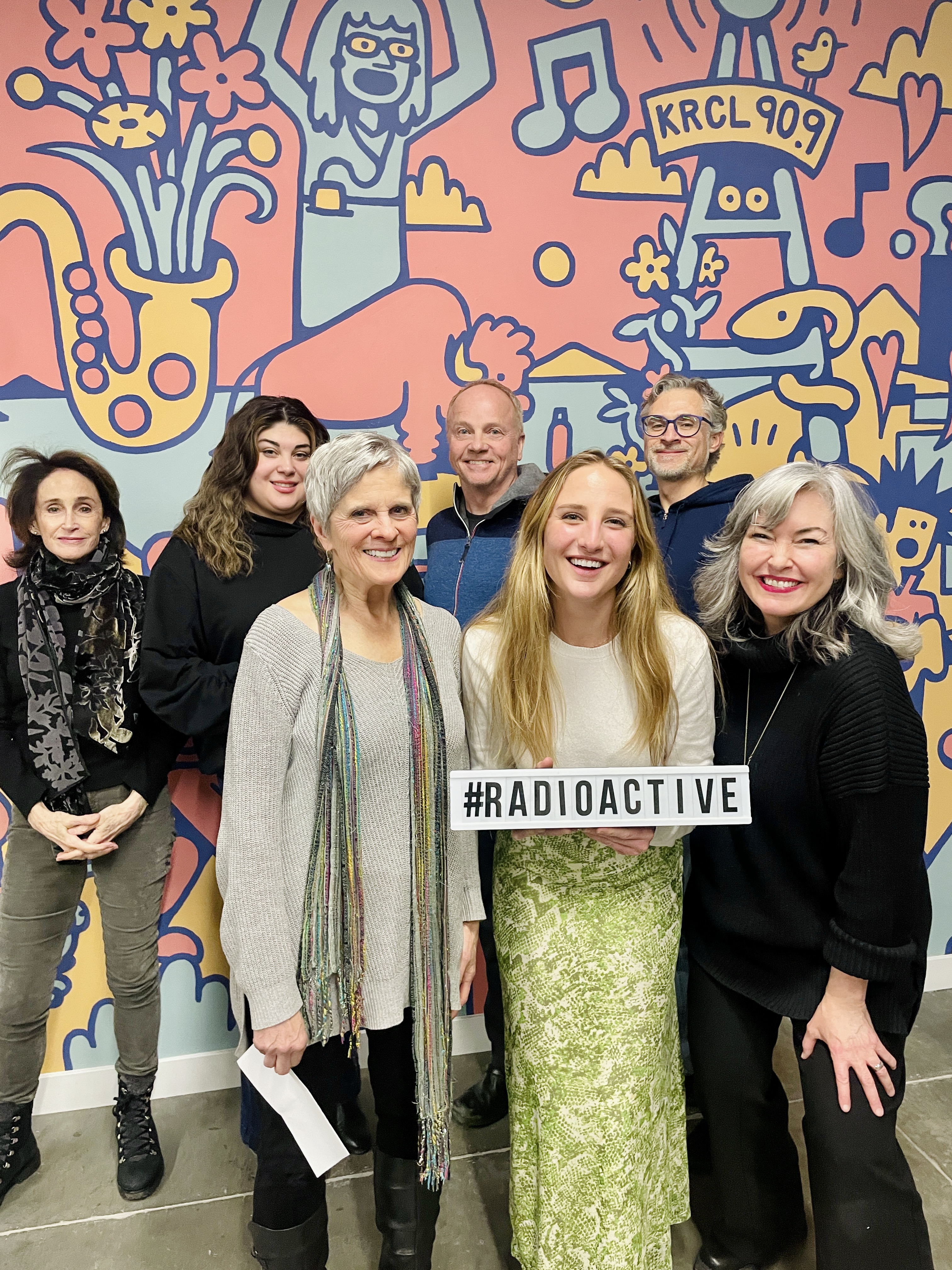 The Sunny in the Dark cast alongside playwright Elaine Jarvik and director Marion Markham on KRCL RadioACTive.