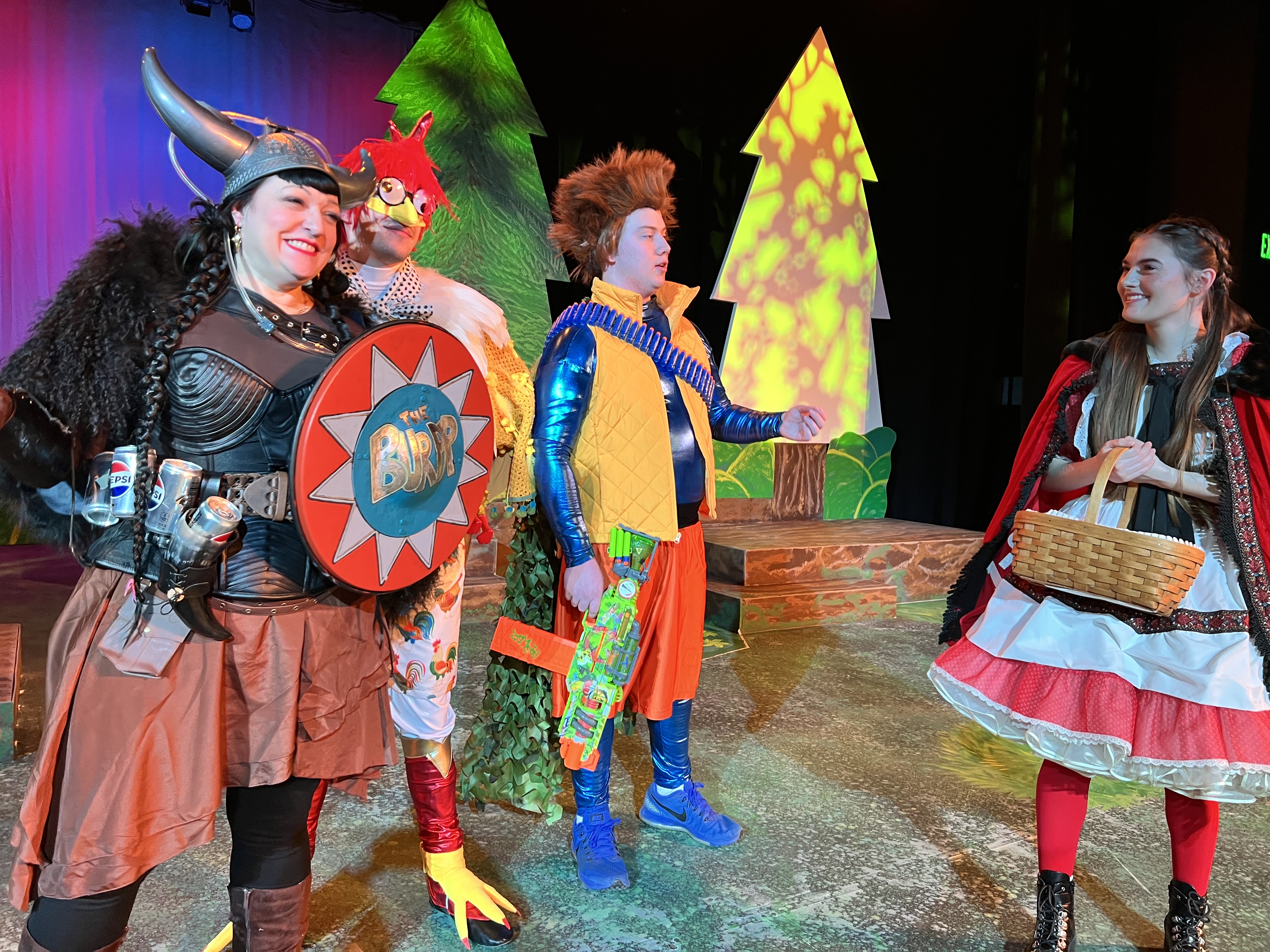 Little Red Riding Hood (and The Power Mutants) by Ed Monk. Opening at the SFCC Spartan Theatre on Feb 28! Photo by The Spartan Theatre.