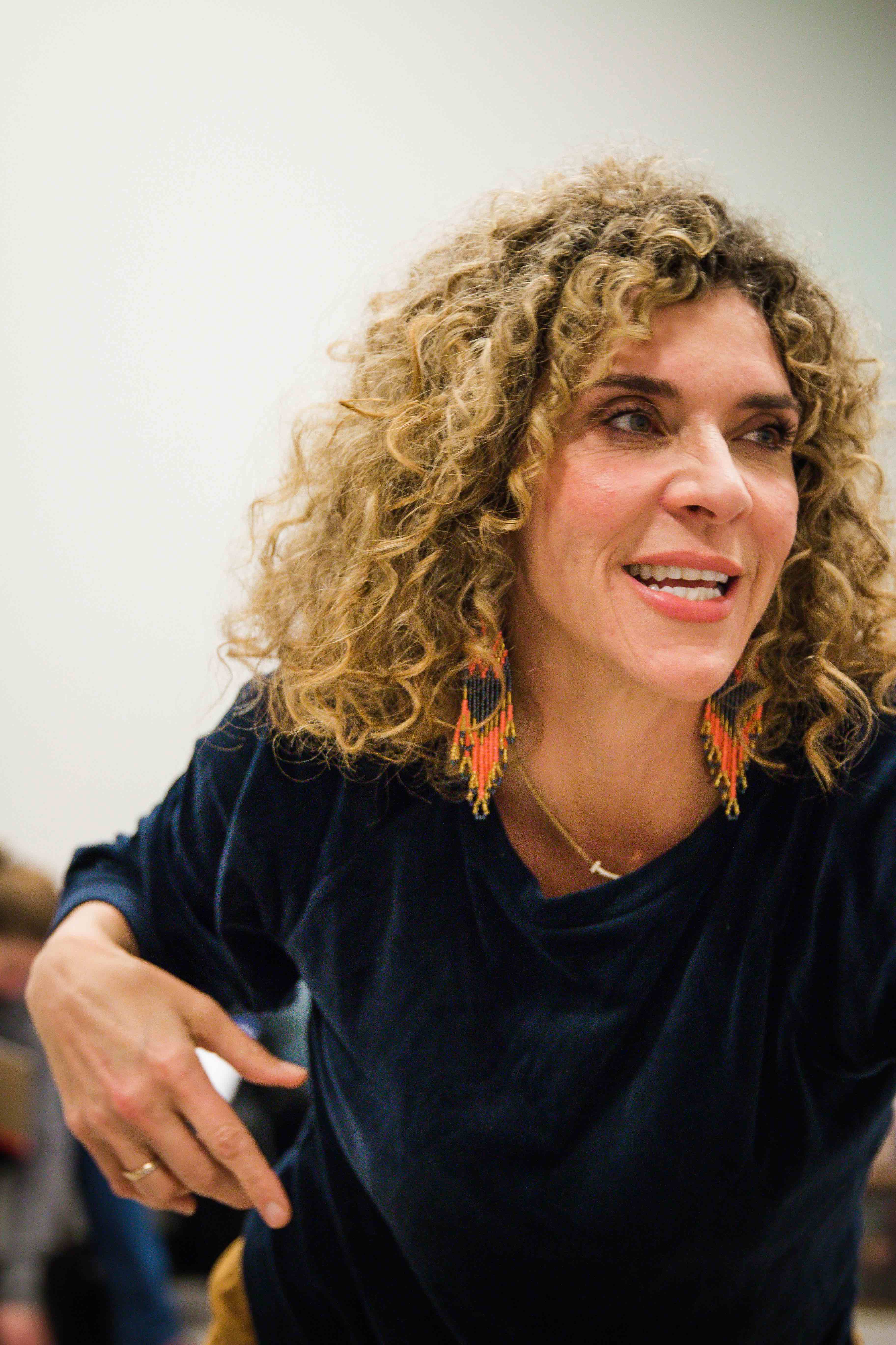 Courtney Lomelo. Rehearsals for IT IS MAGIC by Mickle Maher. The Catastrophic Theatre. Photo by Bryan Kaplun.