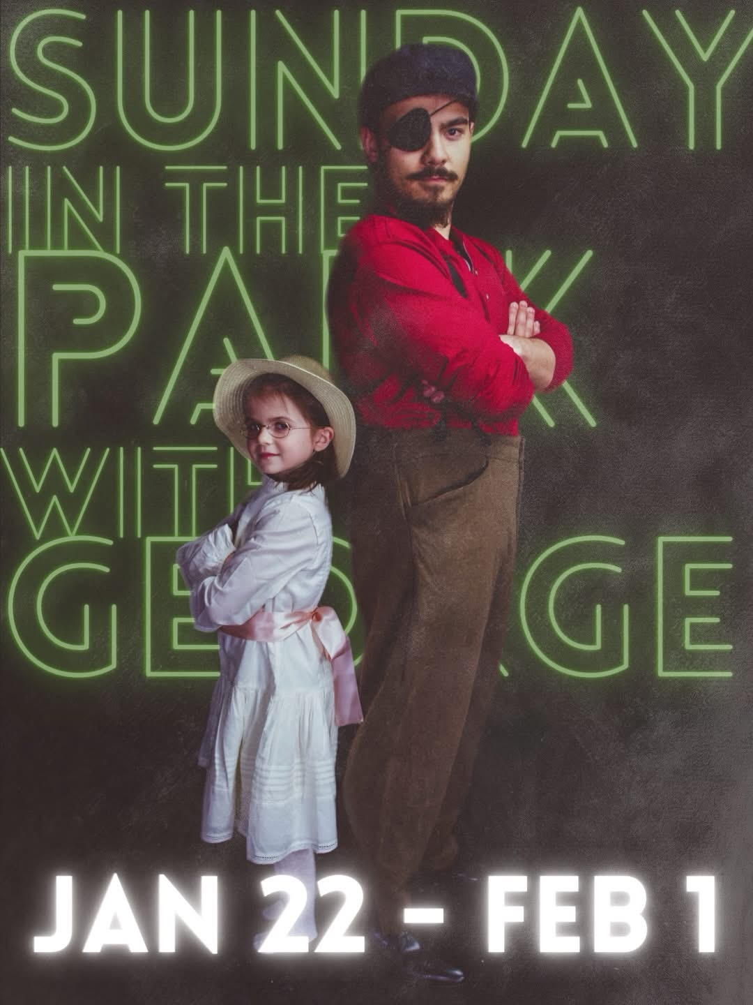 Ethan Lazaro as The Boatman in Little Theatre of Fall River''''s production of Sunday in the Park with George