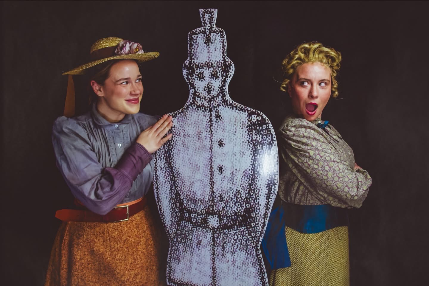 Lizzy Newbold as Celeste #1 and Elle Gendreau as Celeste #2 in Little Theatre of Fall River''''s production of Sunday in the Park with George