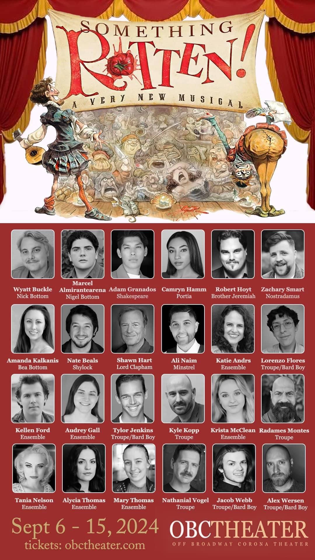 Cast of Something Rotten! 