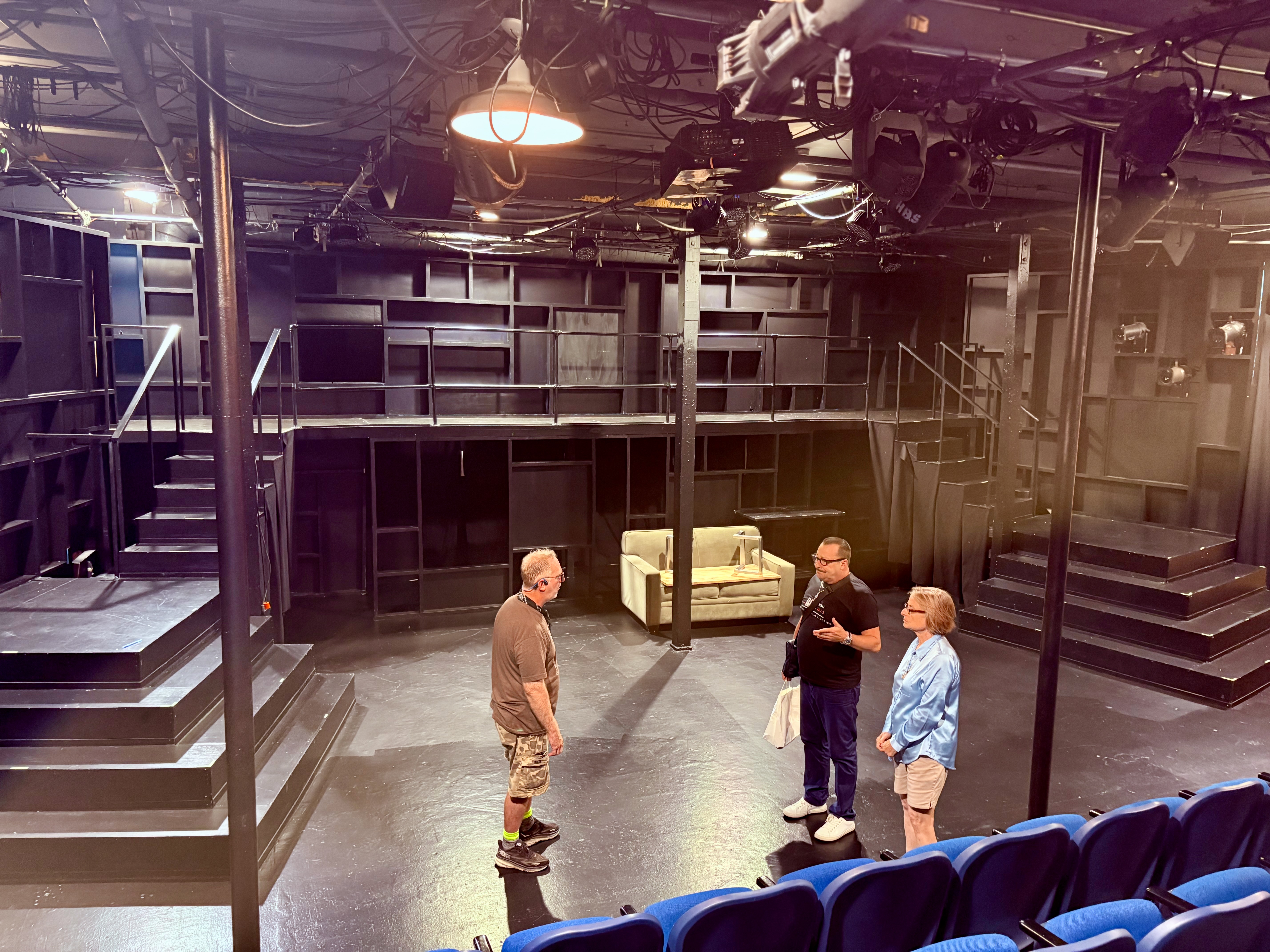 On the set of Let''''s Write a Musical at the Hudson Theatre On the set of Let''''s Write a Musical at the Hudson Theatre