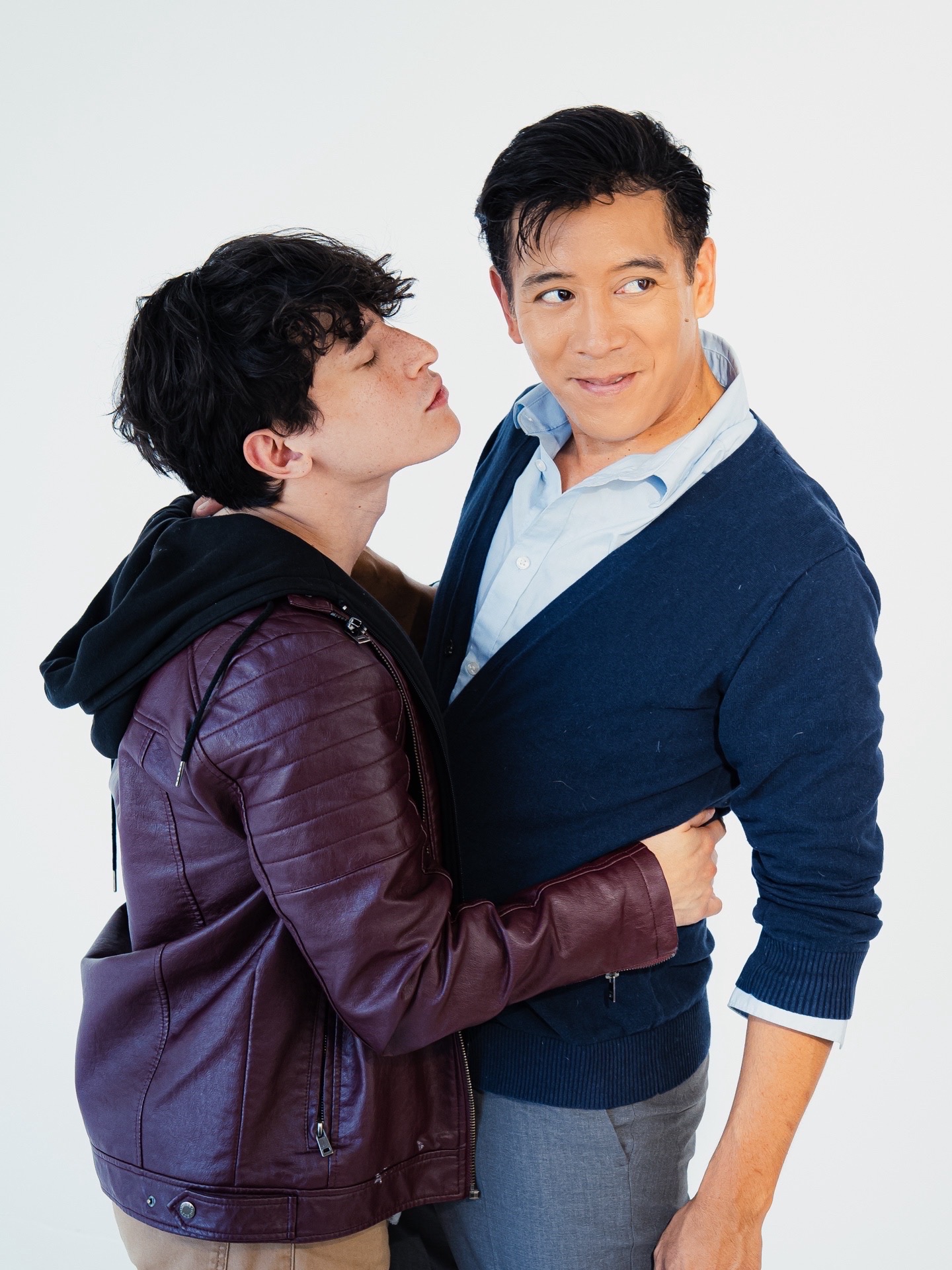 Jonathan Moreno as Benoit and Danny Bernardo as David in LE SWITCH by Philip Dawkins, directed by Spenser Davis. (photo credit: Andrew Ge)