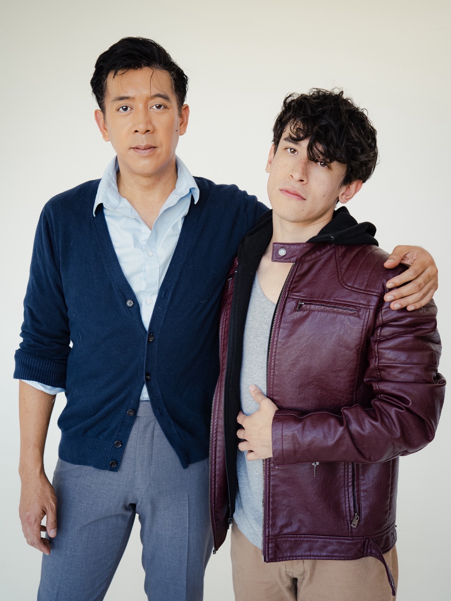 Danny Bernardo as David and Jonathan Moreno as Benoit in LE SWITCH by Philip Dawkins, directed by Spenser Davis. (photo credit: Andrew Ge)