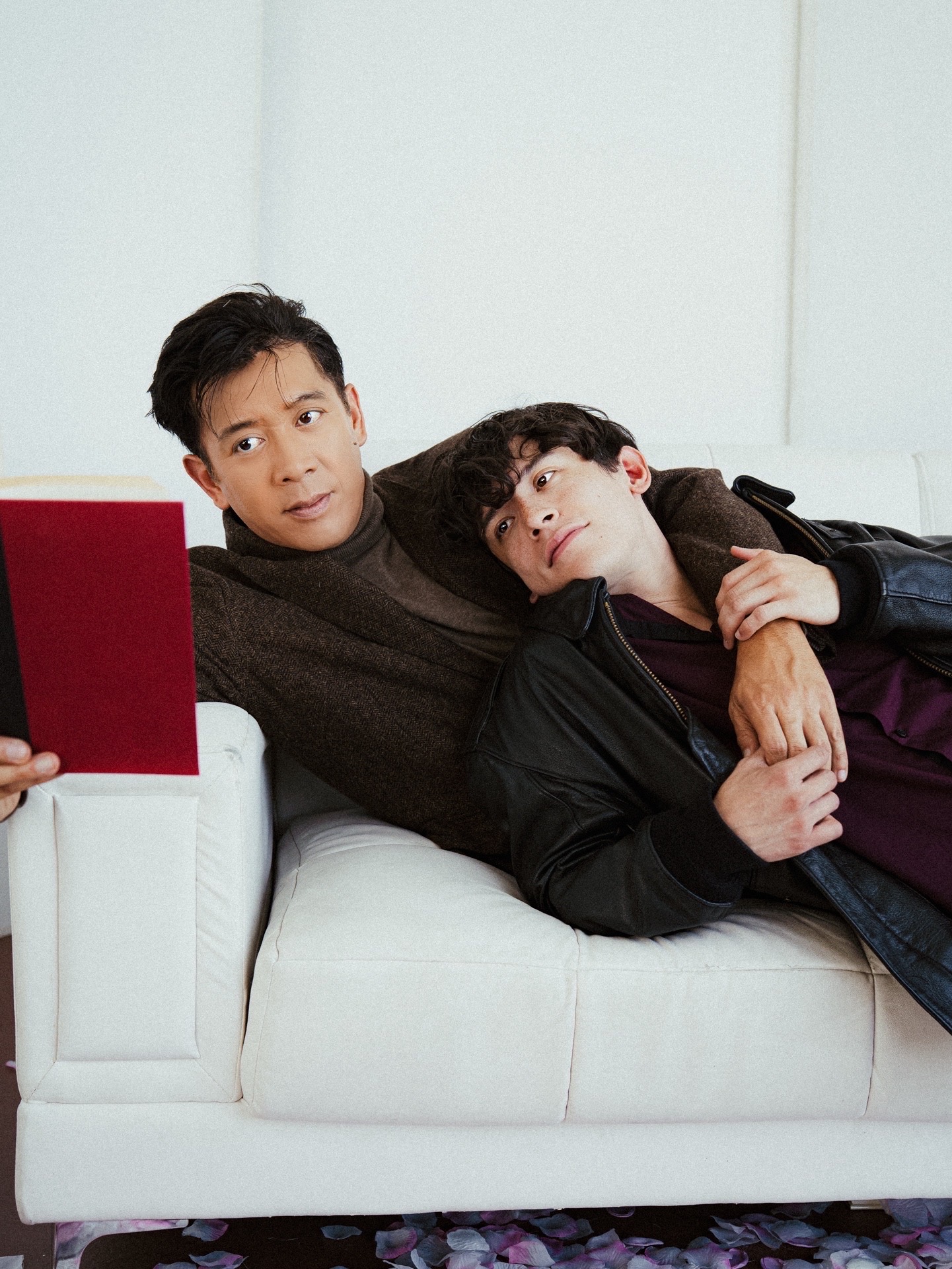 Danny Bernardo as David and Jonathan Moreno as Benoit in LE SWITCH by Philip Dawkins, directed by Spenser Davis. (photo credit: Andrew Ge)