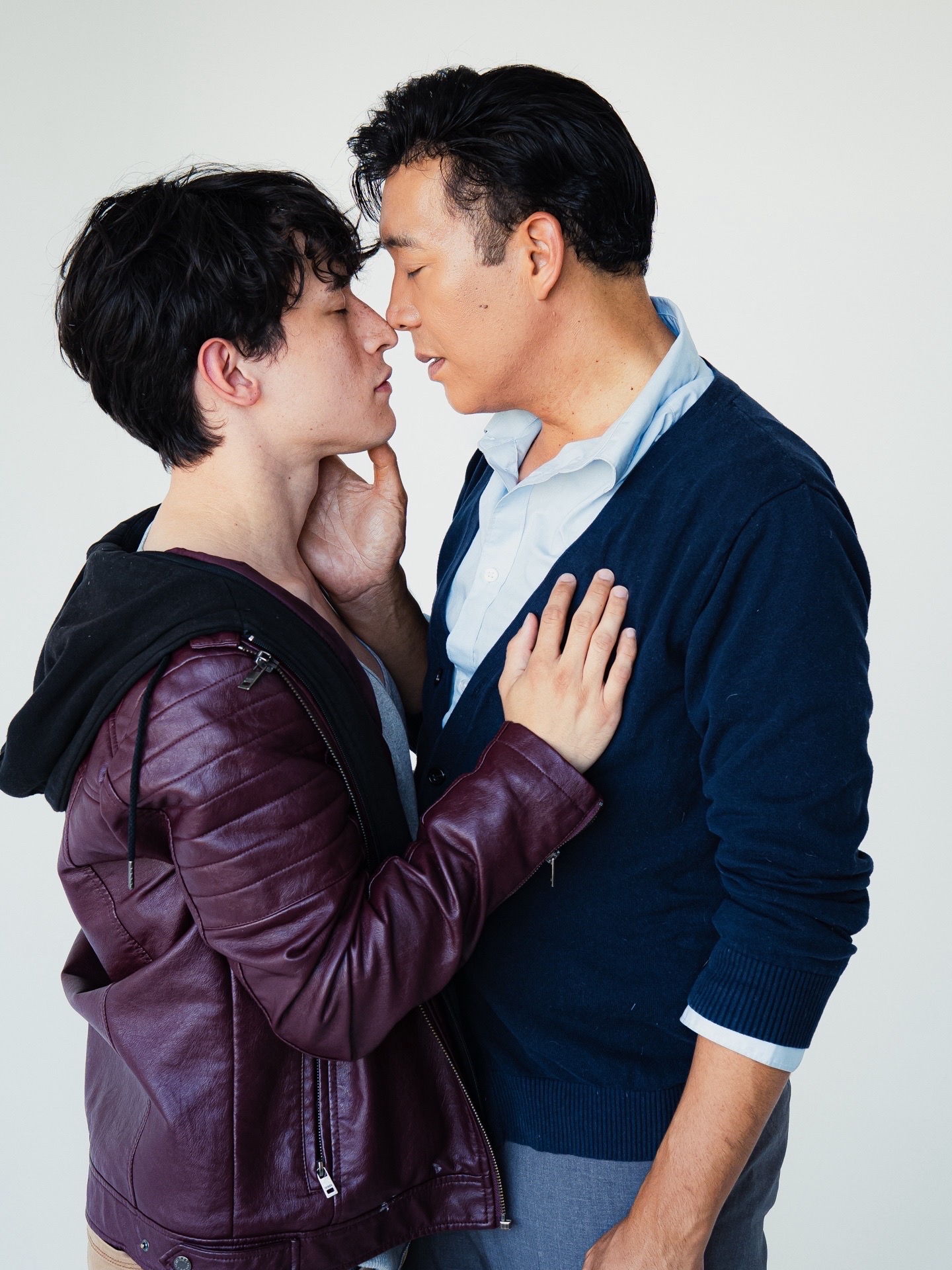 Jonathan Moreno as Benoit and Danny Bernardo as David in LE SWITCH by Philip Dawkins, directed by Spenser Davis. (photo credit: Andrew Ge)