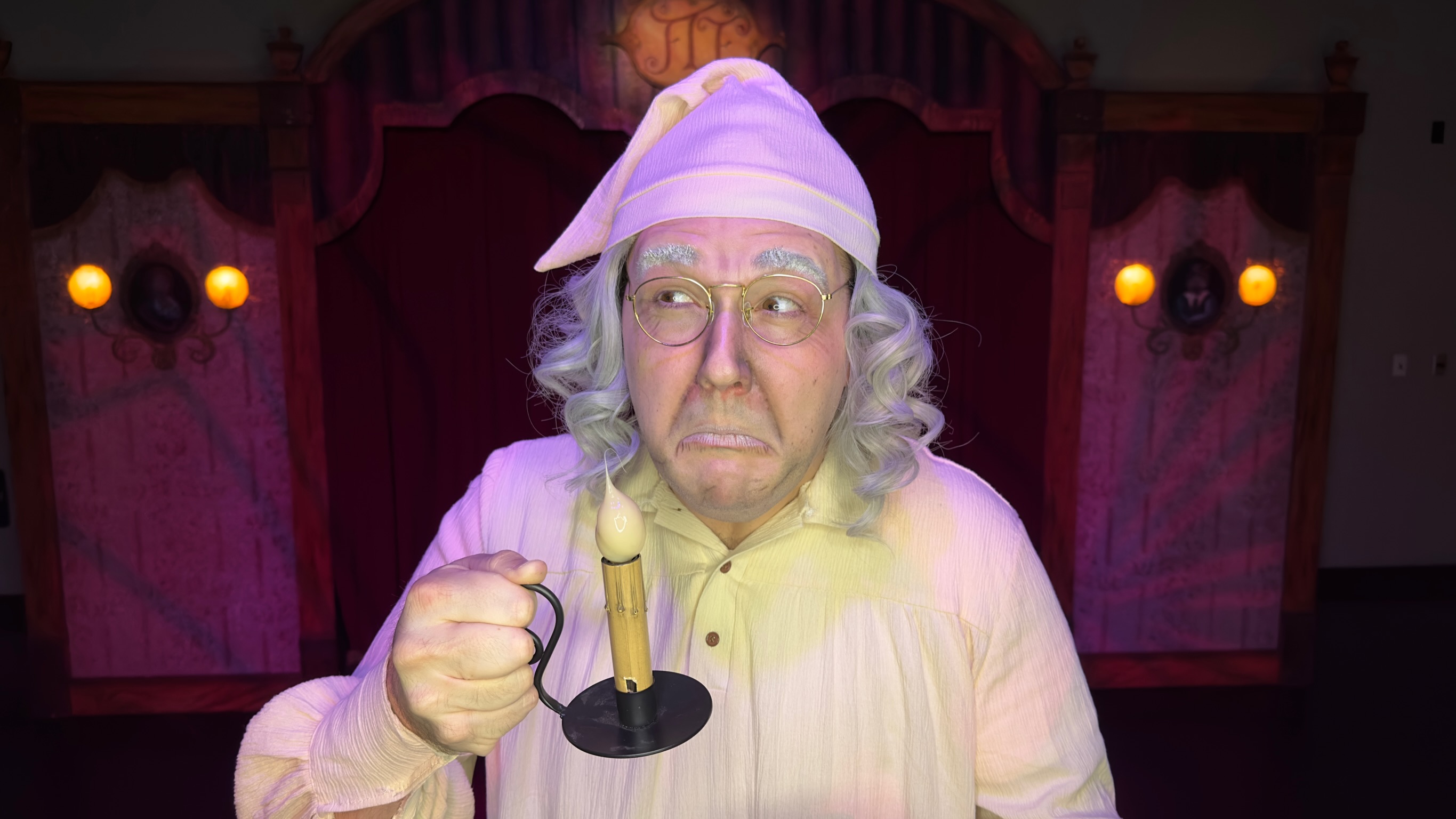 Ebenezer Scrooge by Artistic Director Larry Fields
