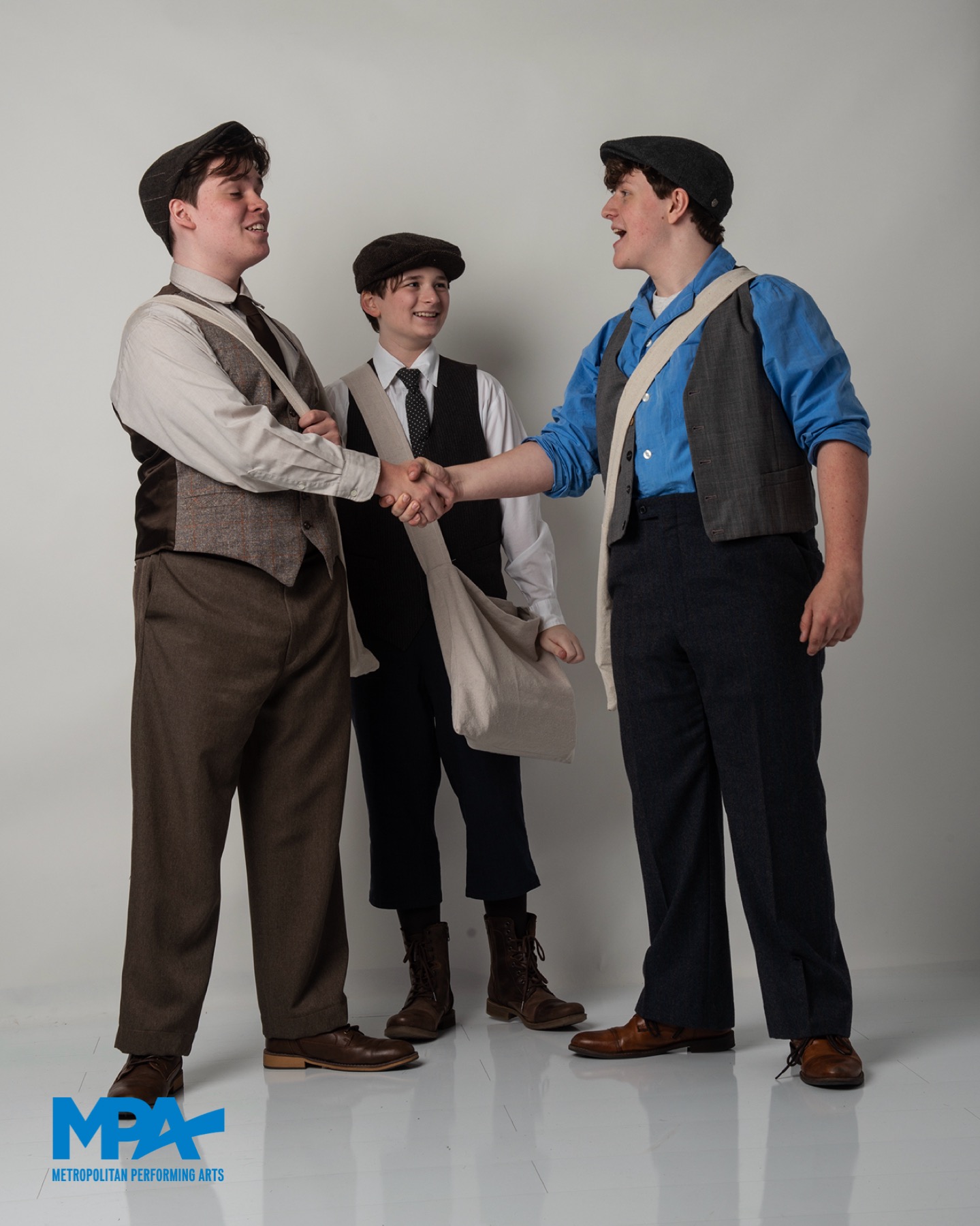 Aidan Hefely as Davey, Noah Tomlinson as Les and Emerson Skogen as Jack Kelly