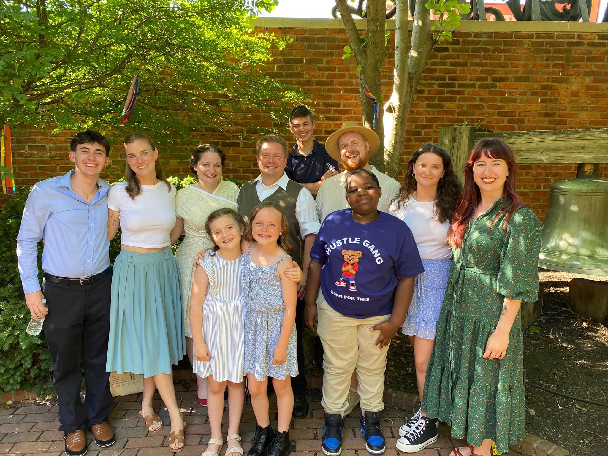 Some of the cast at Columbus Arts Festival 