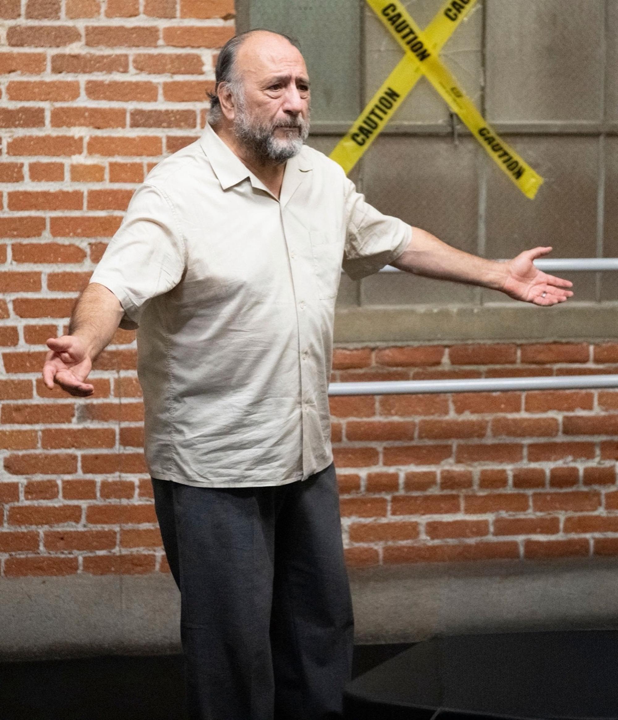 Miguel Peres as Ray grapples with the consequences of his past in a charged moment from Blackbird