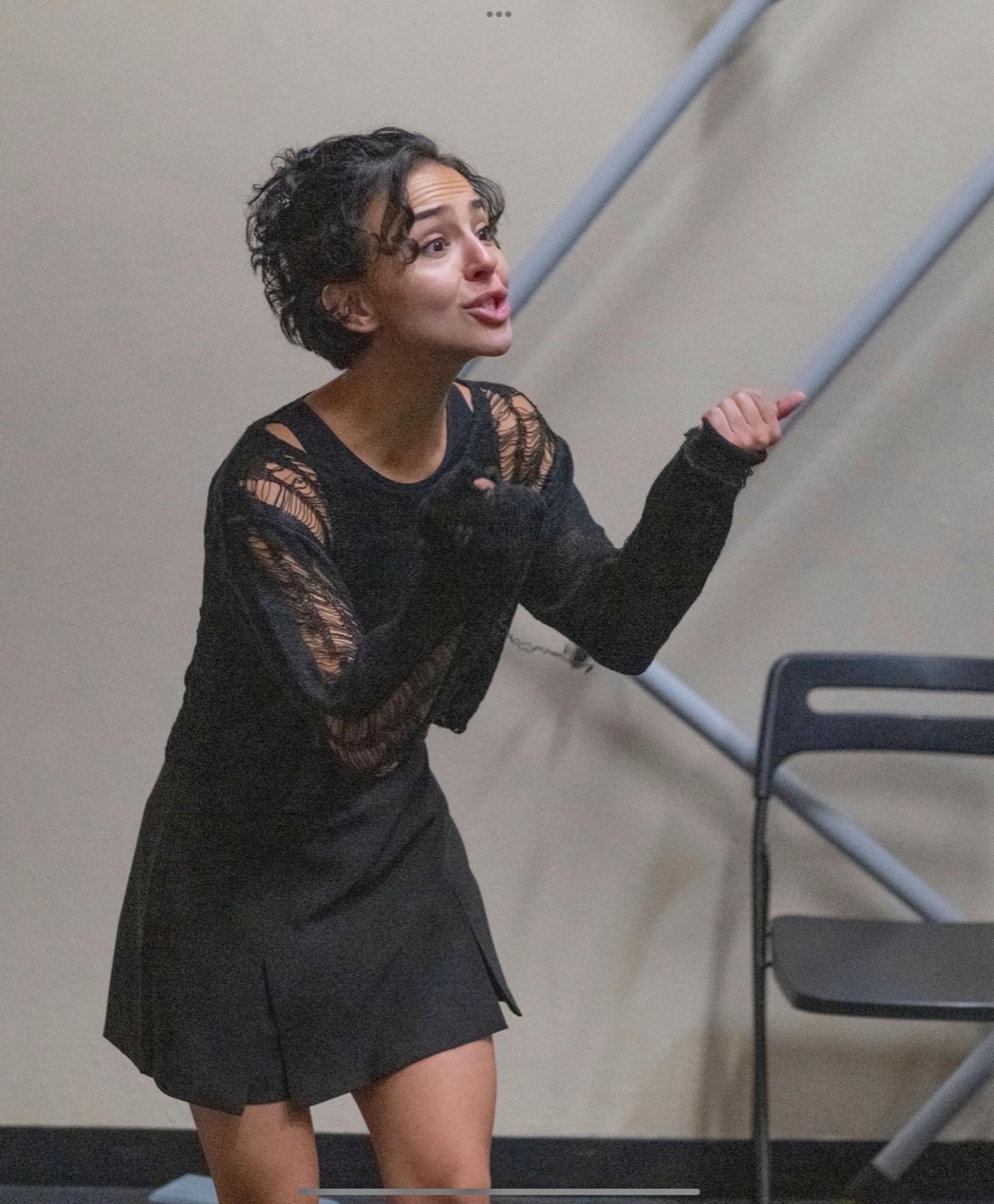 Una played by Melina Farahani, searches for answers in one of the play?s most explosive confrontations in Blackbird.