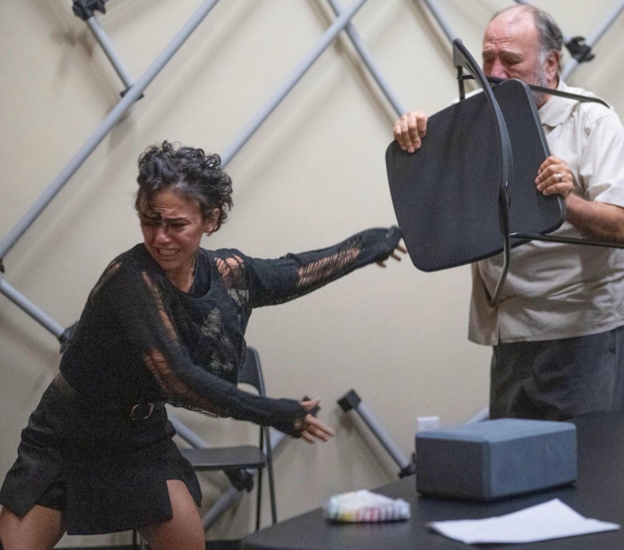 Violence surfaces as long-buried trauma ignites during a harrowing exchange in Blackbird.