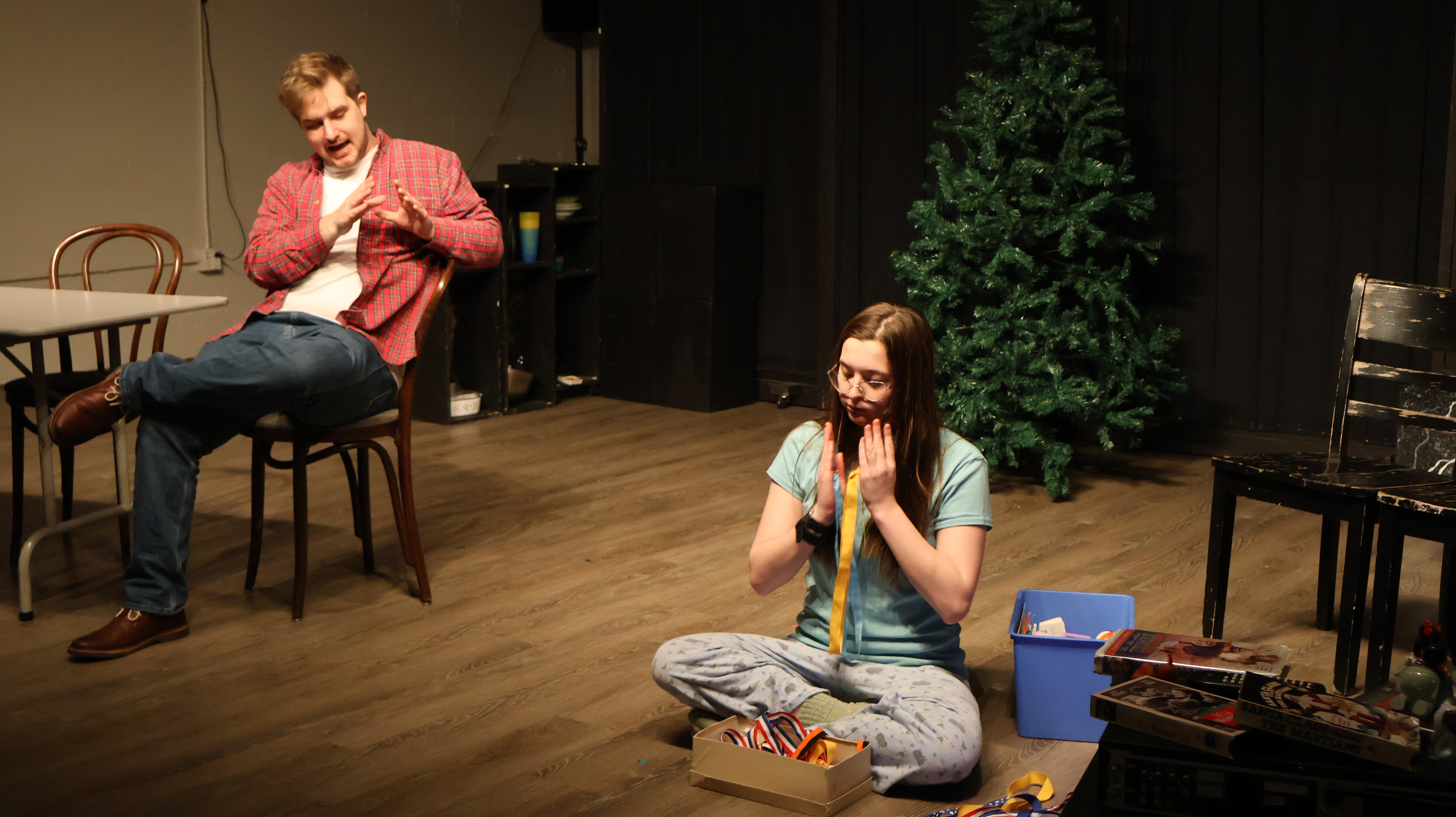 Adam Nyhoff as Spencer and Genevieve Gay as Piper. Photo credit: Cat Brooks