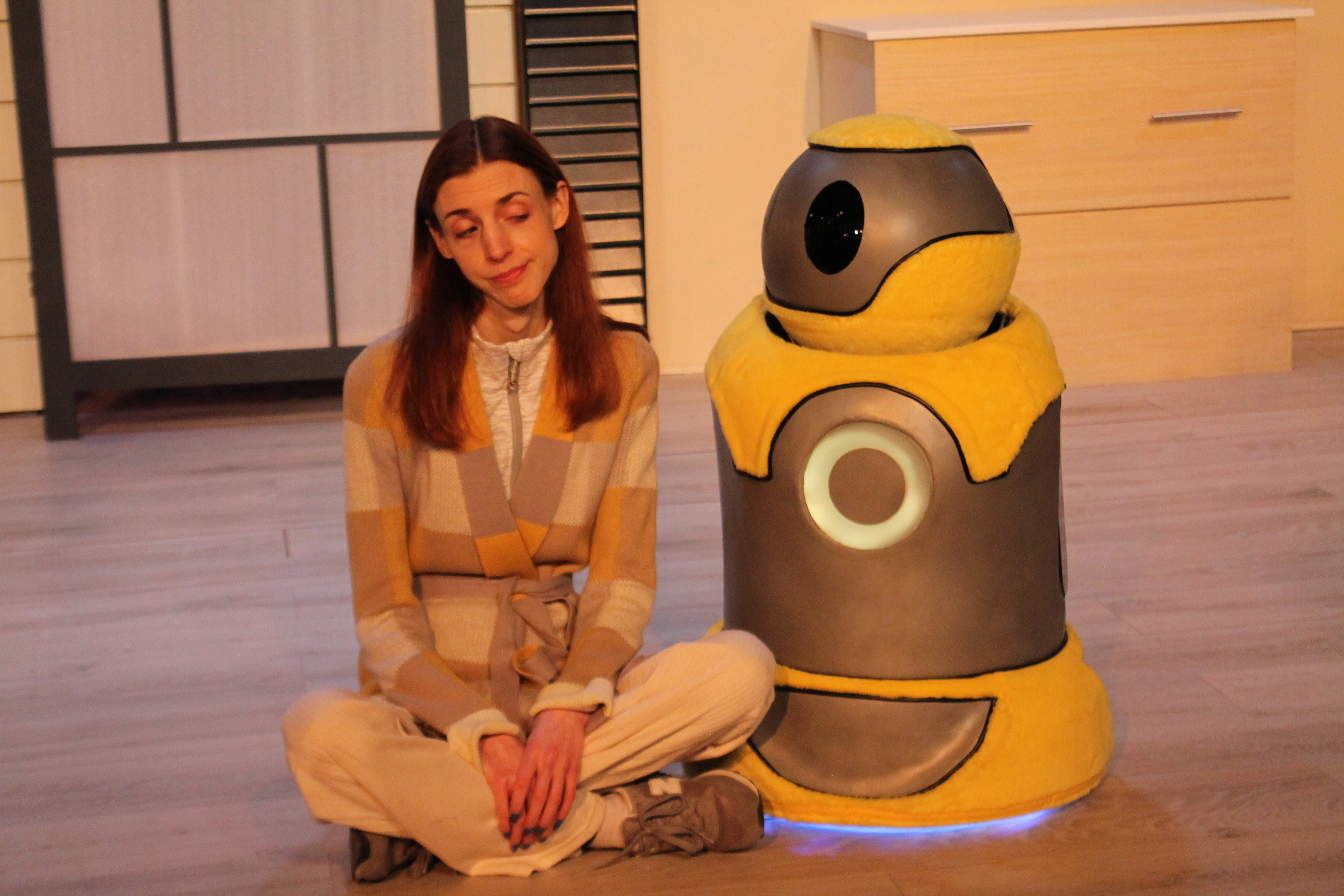 Anna (Caity Brown) & Artie (Voiced by Scott Karlin and operated by Robert A. Norman). Anna (Caity Brown) & Artie (Voiced by Scott Karlin and operated by Robert A. Norman).