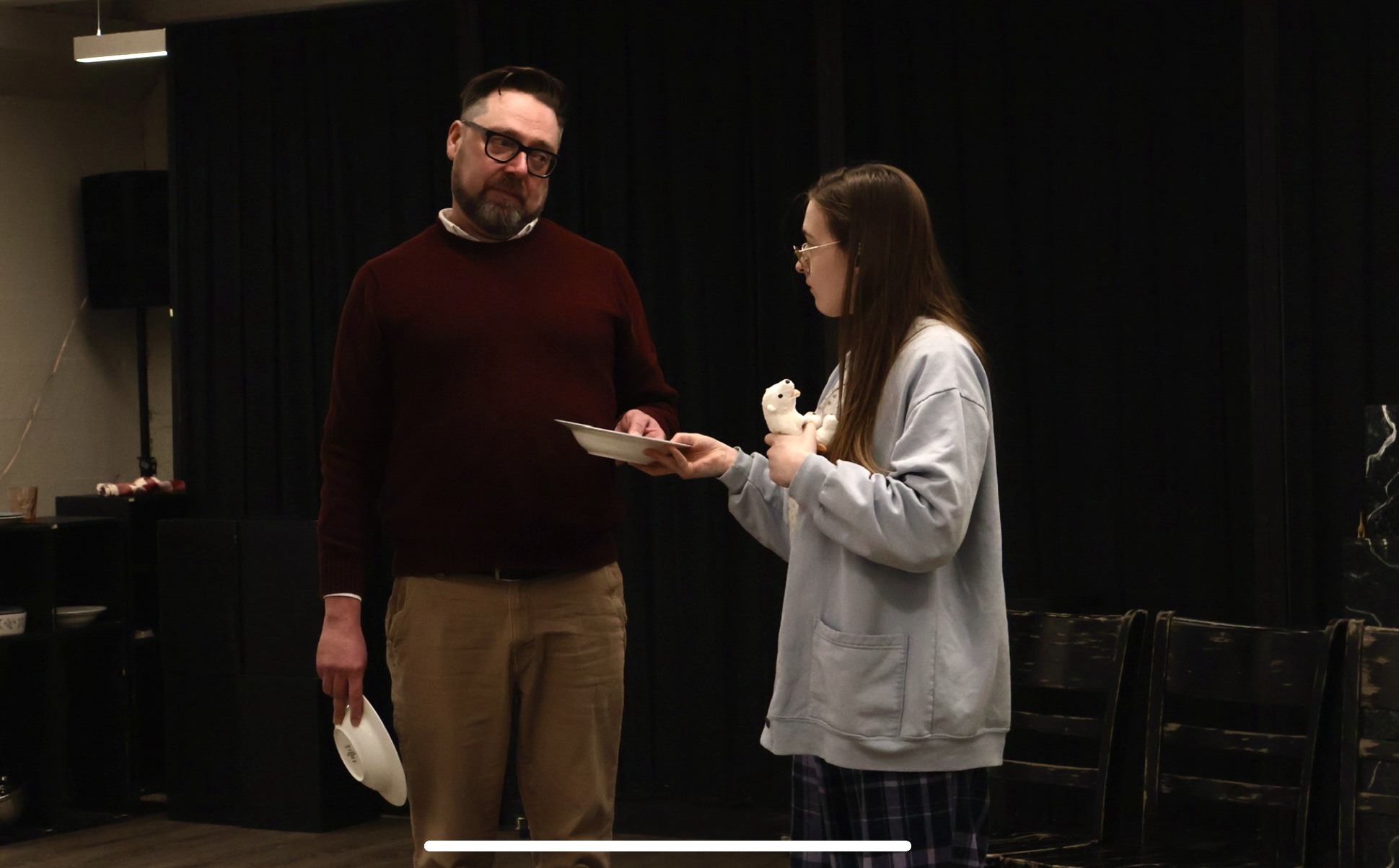 Genevieve Gay as Piper and Sean Vale as Bruce. Photo credit: Cat Brooks