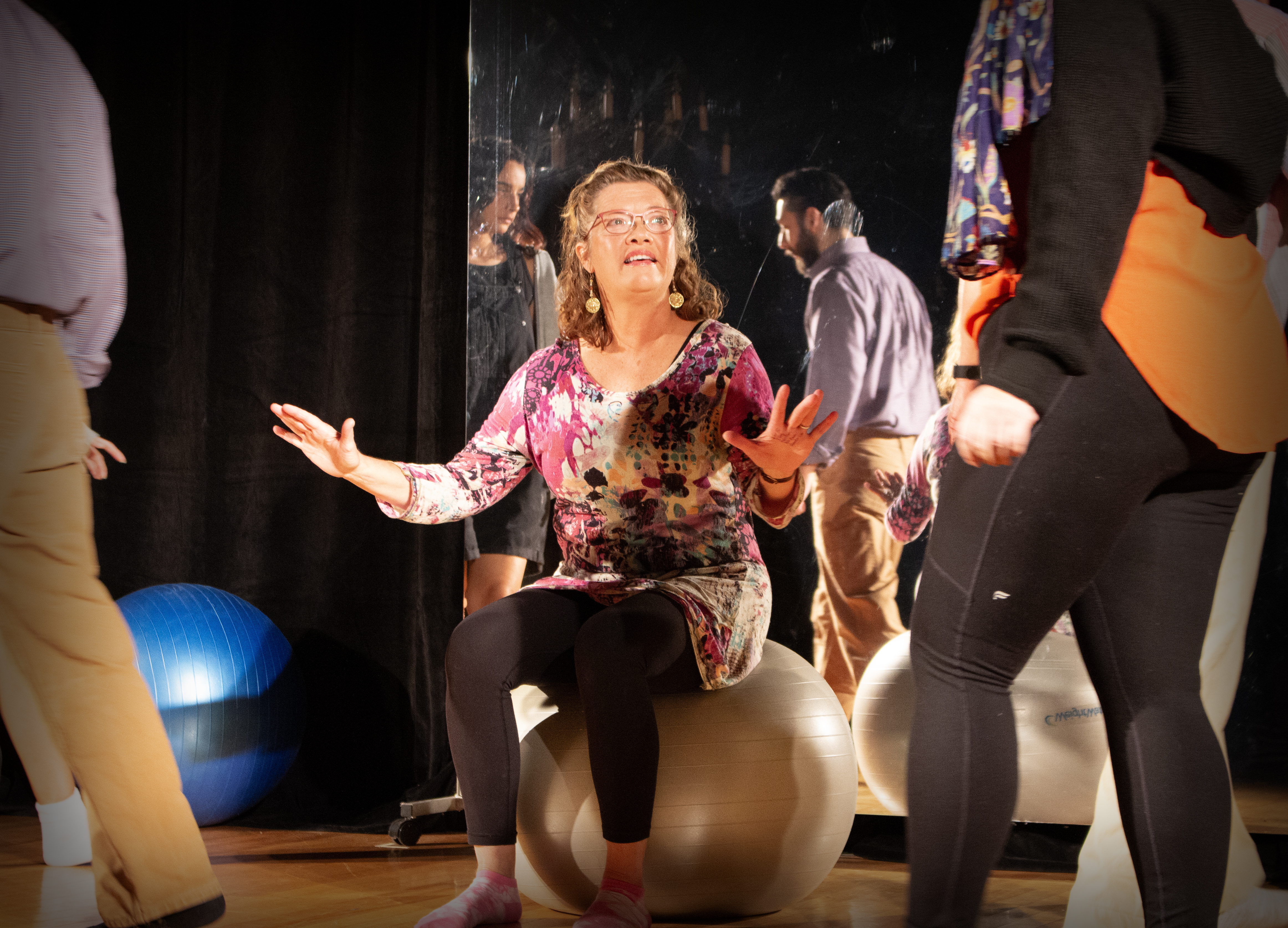 Elizabeth Bates as Marty in Circle Mirror Transformation with The Shelburne Players.