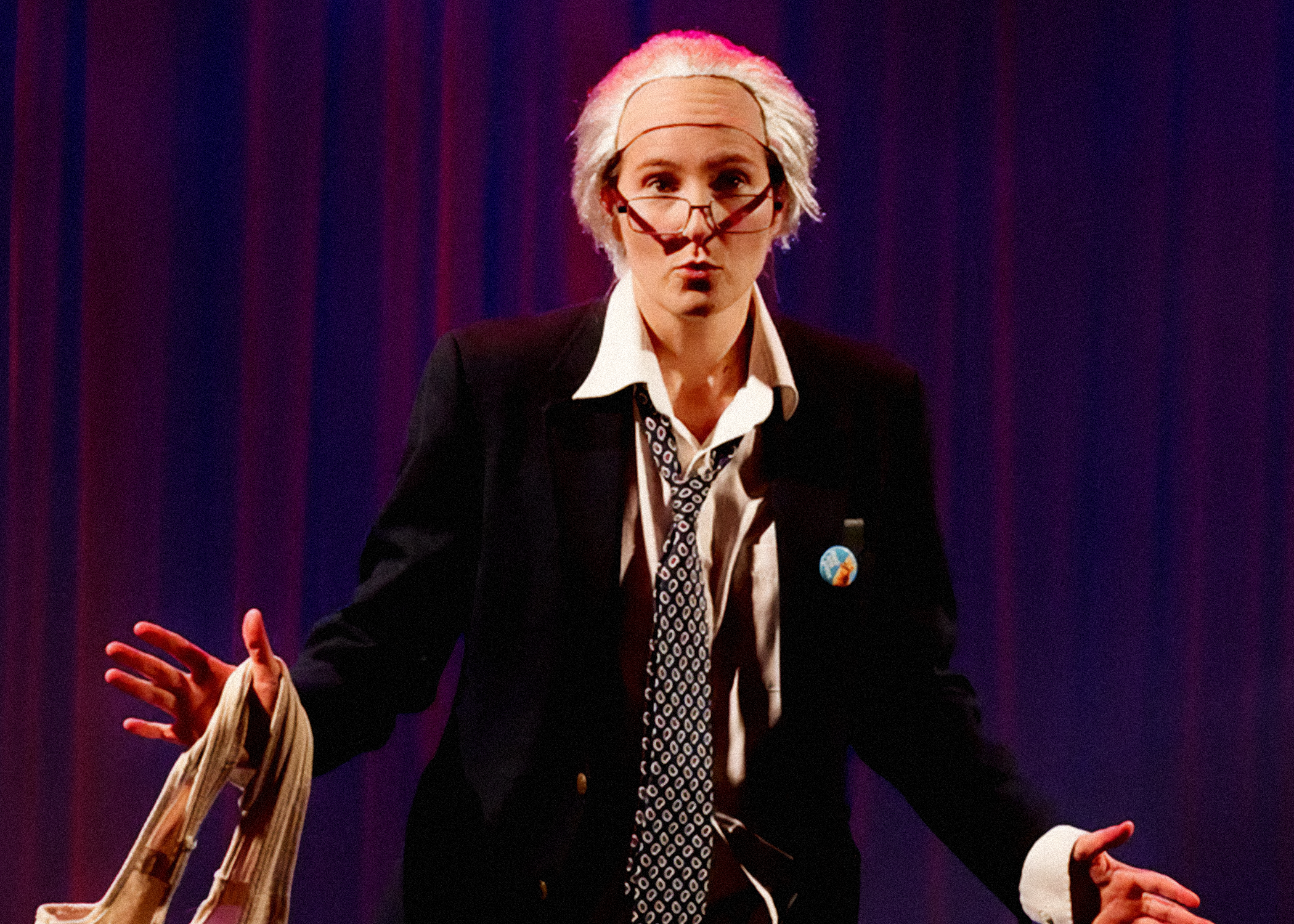 Ali Levin as Sexy Bernie Sanders (Photo credit: Jim R. Moore)