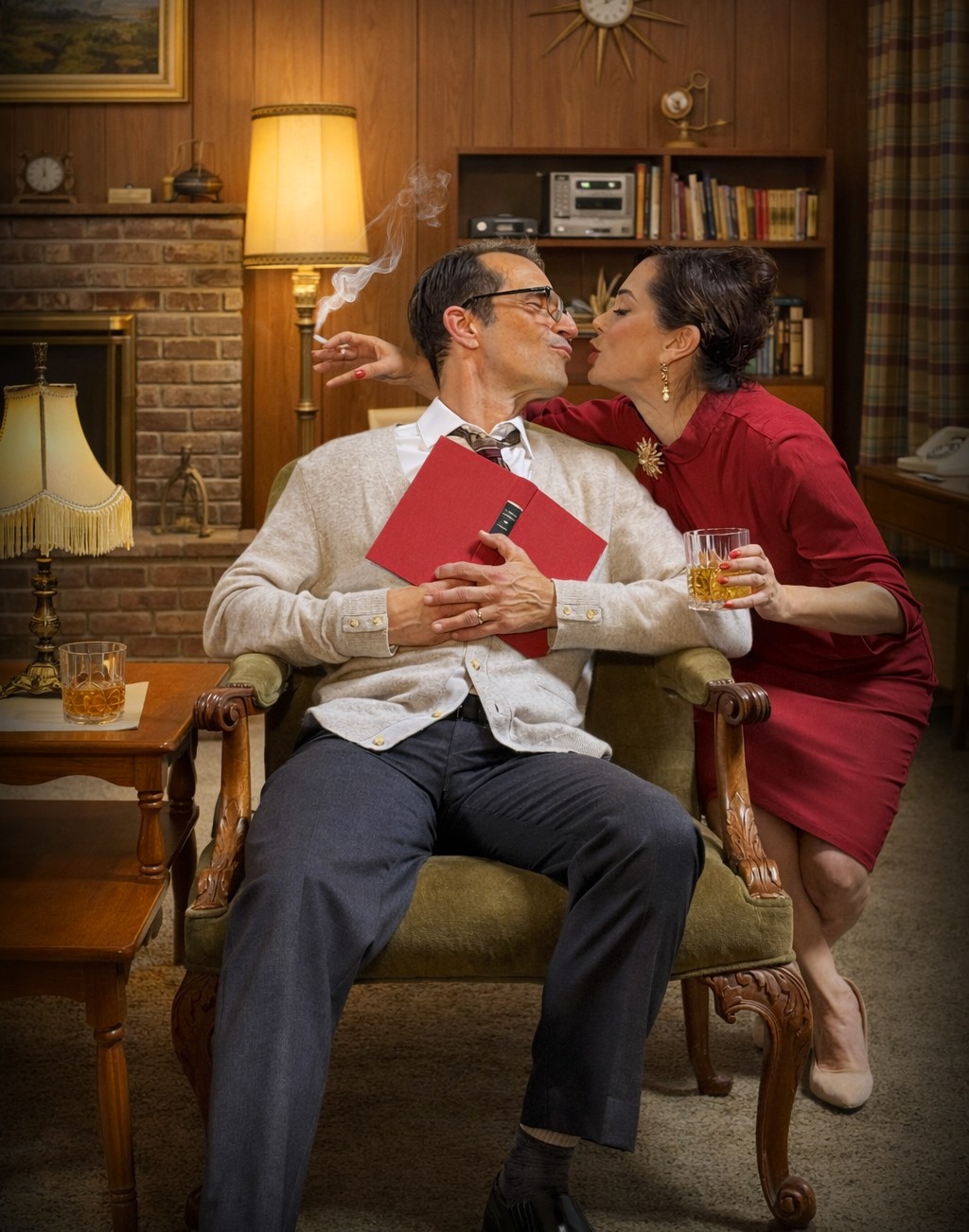 Francis Gercke and Jessica John and George and Martha in Backyard Renaissance''s WHO''S AFRAID OF VIRGINIA WOOLF?