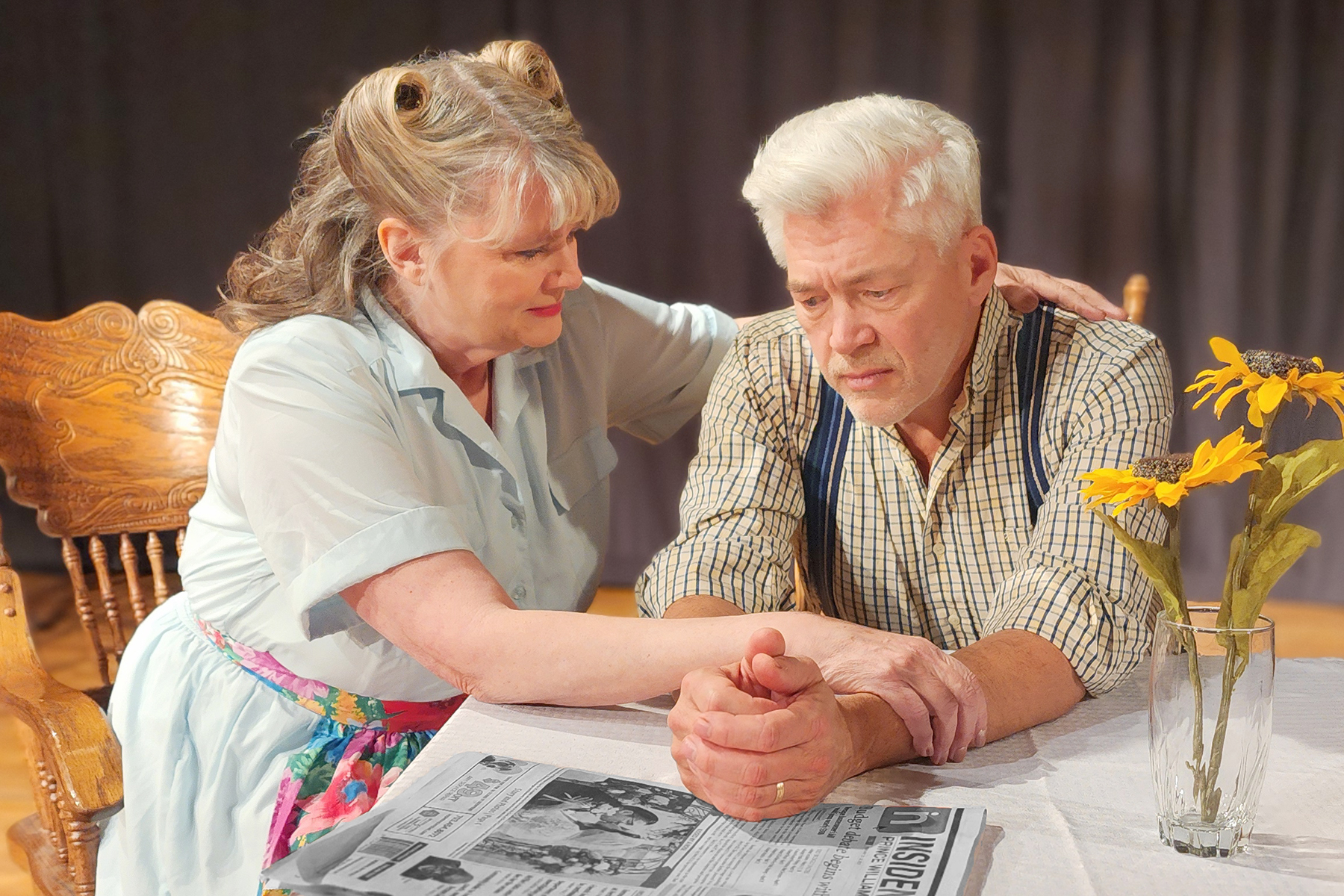 Kimberly Kemp as Kate Keller, Scott Murphy-Neilson as Joe Keller in Actors Theatre at the ARTfactory''s production of Arthur Miller''s All My Sons