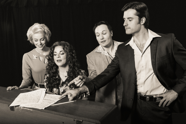 Kathryn Boswell, Kyra Kennedy, Nick Moultin, Jeff Sullivan in Beautiful: The Carole King Musical Maine State Music Theatre August 2023 Photo by Jared Morneau Photography