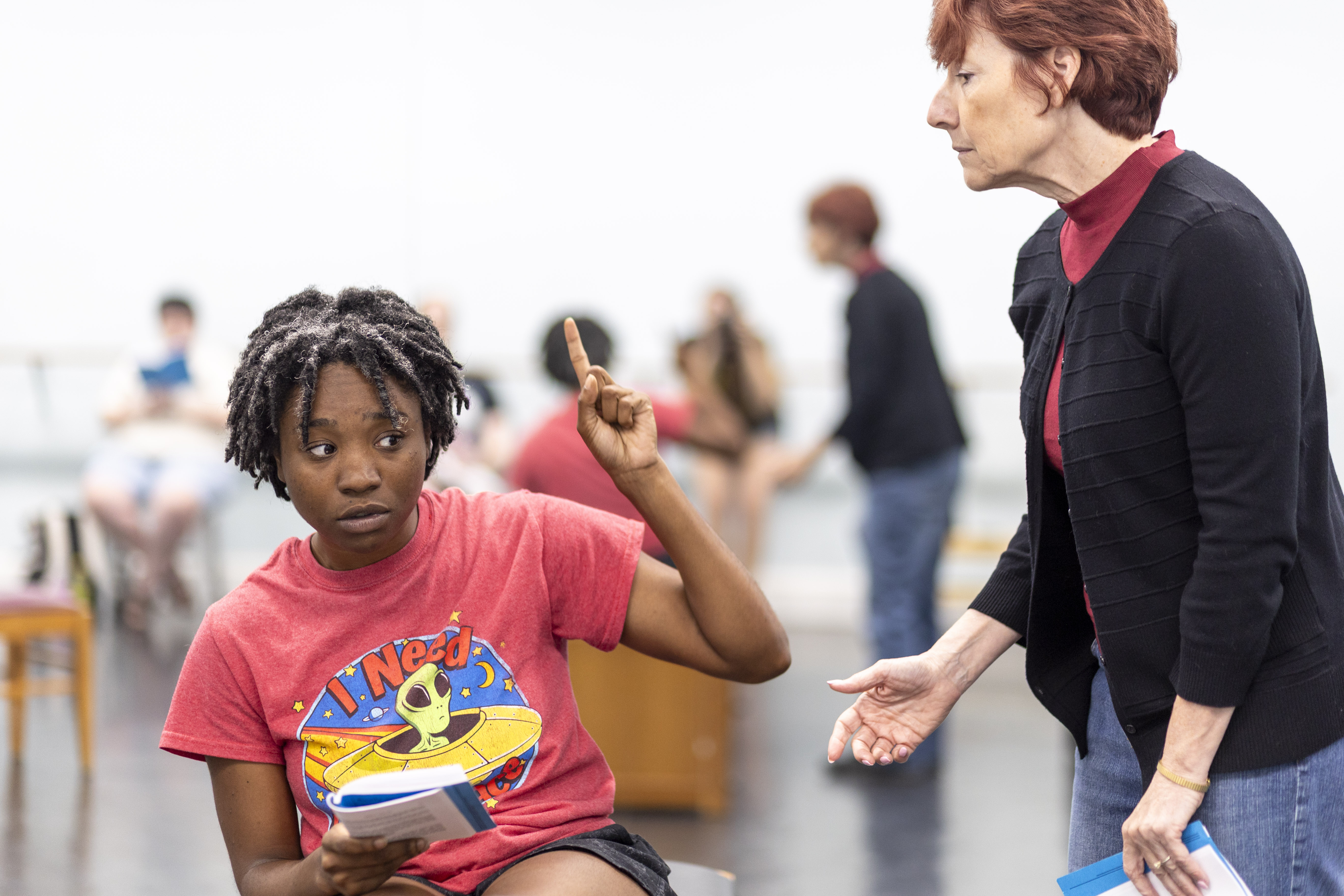 Akili Holder-Cozart (left) and Christine Rogers (right) in Keely and Du. Photo by Erin Bell, Bull City Photography. Akili Holder-Cozart (left) and Christine Rogers (right) in Keely and Du. Photo by Erin Bell, Bull City Photography.