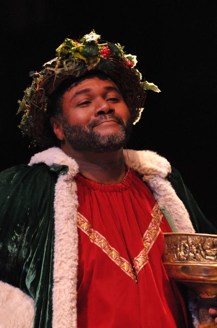 A Dickens Of A Role: Darryl Maximilian Robinson played A Caroler, The Poultry Man, and most notably, The Ghost of Christmas Present in the 2010 Glendale Centre Theatre A Christmas Carol.