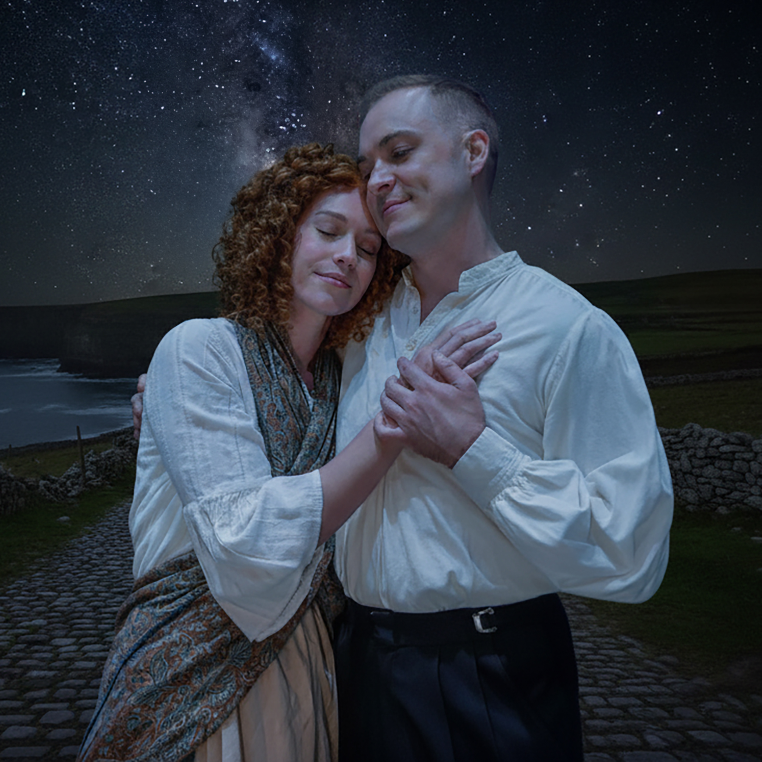 ''Maire'' (Rachel Foster)and ''Lieutenant Yolland'' (Graydon Clarke) Photo credit Russell Maynor