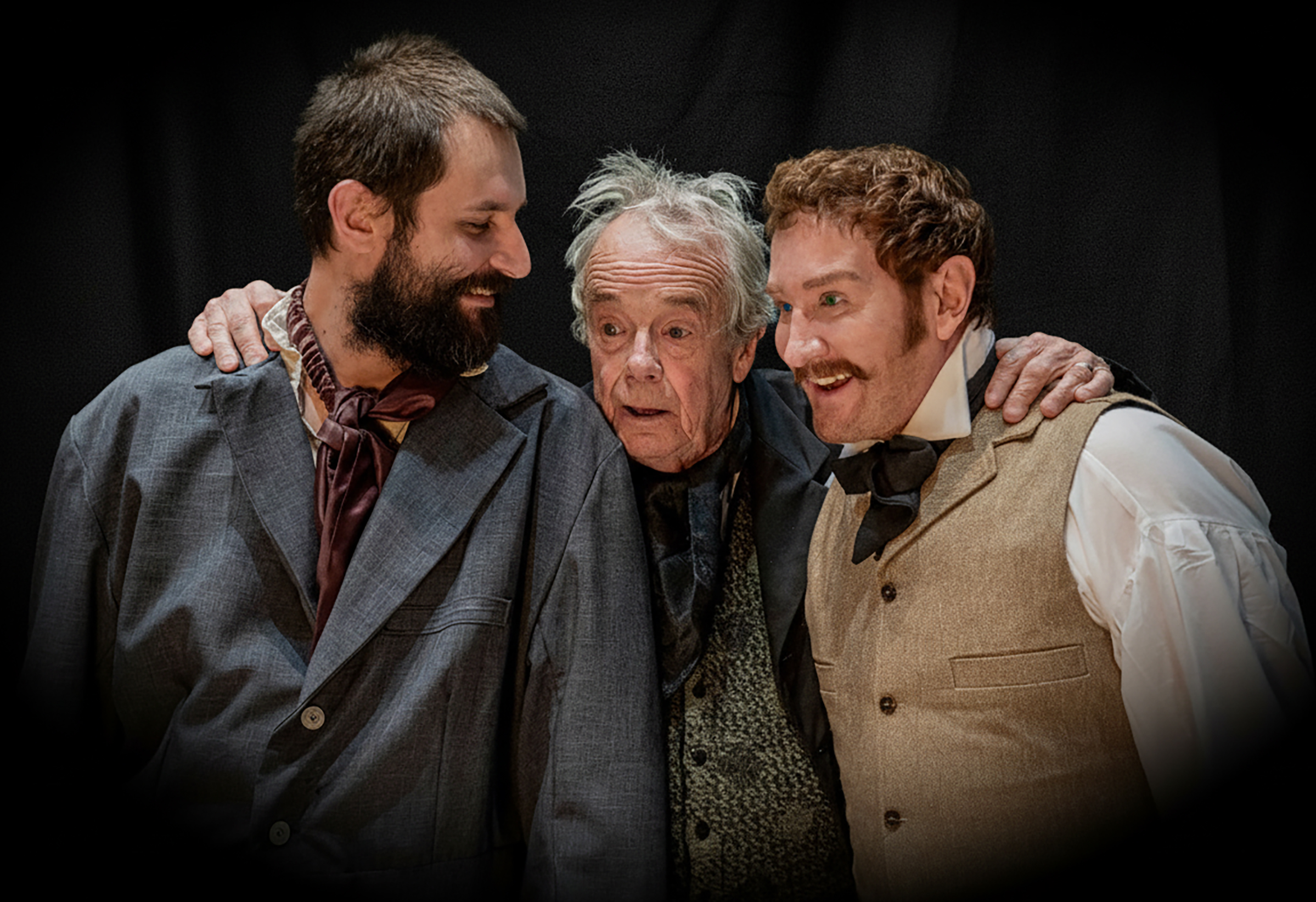 ''Manus'' (Myles Hughes), ''Hugh'' (James Cady) and ''Owen'' (Parker Owen) Photo credit Russell Maynor