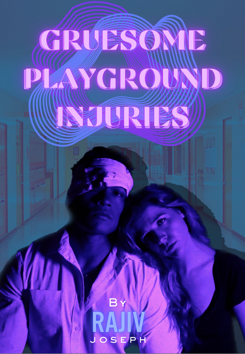 ATLANTA, GA - Poster for Gruesome Playground Injuries by Rajiv Joseph, starring Elizabeth Gibbs & Matt Mercurio. Presented by Tesseract Labs & Act Before You Think