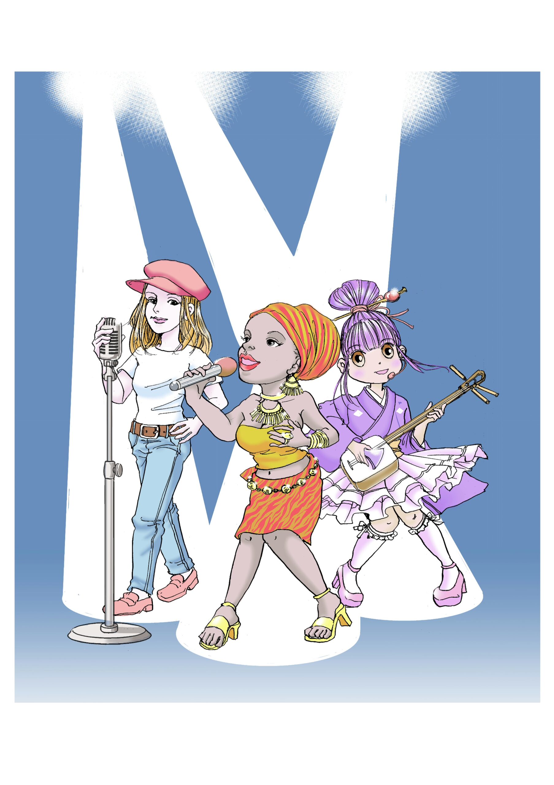 Artwork by Mimei Sakamoto, participant performer of Chicago Paris Cabaret Connexion in France 2025 