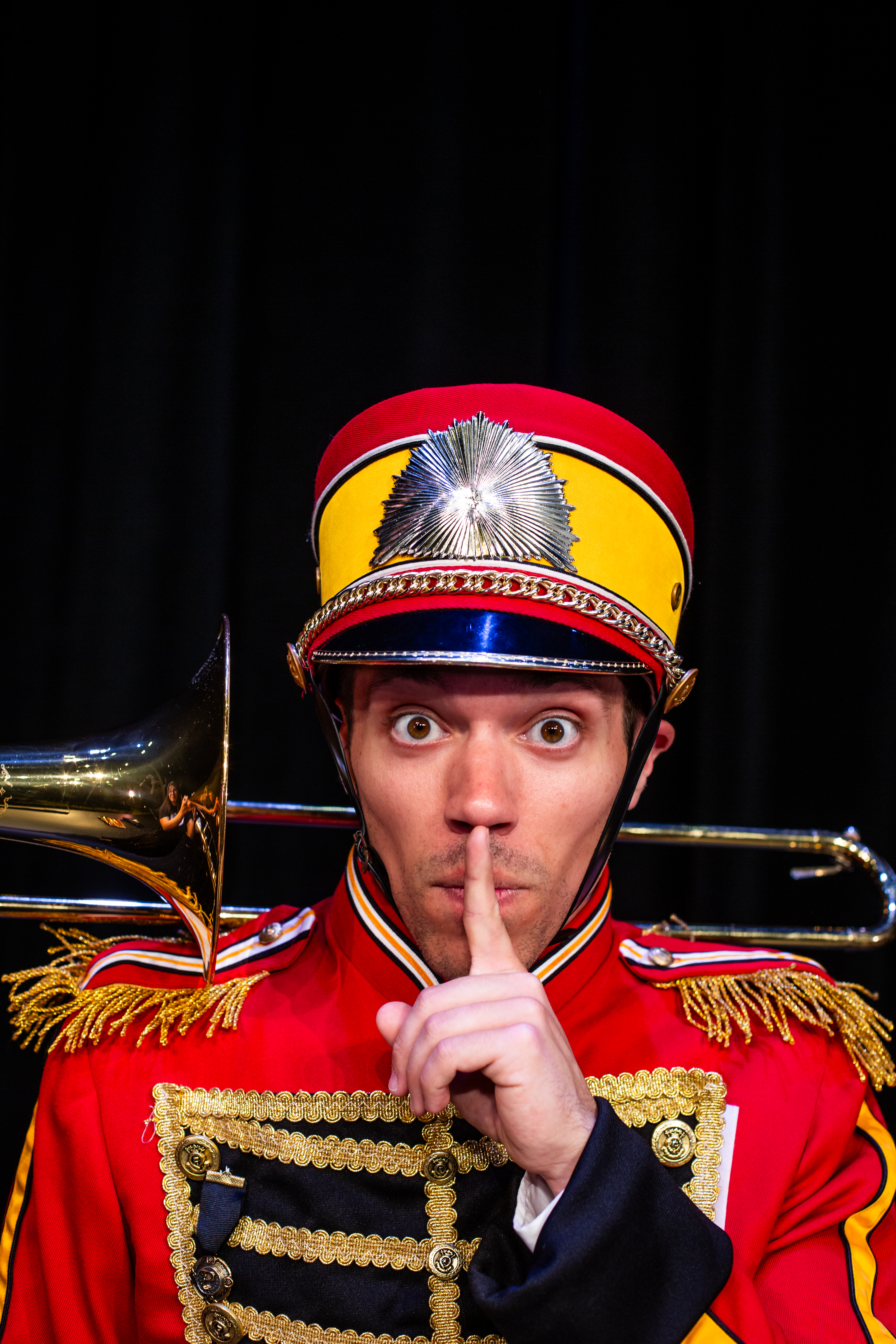 Daniel Bashore as Harold Hill   Photo credit: Nic Jaide 