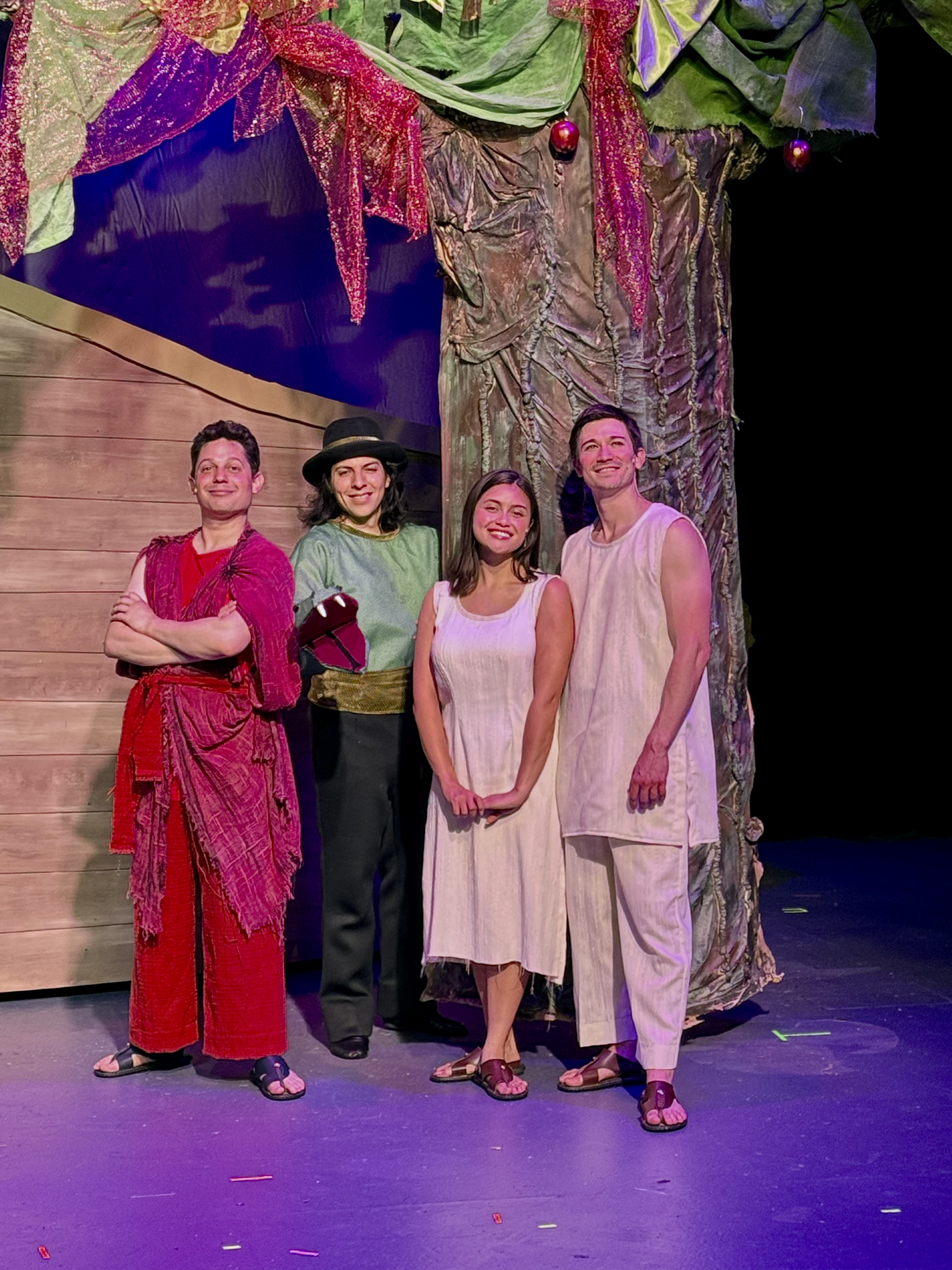 Act 1 features the story of Adam and Eve and their children Act 1 features the story of Adam and Eve and their children