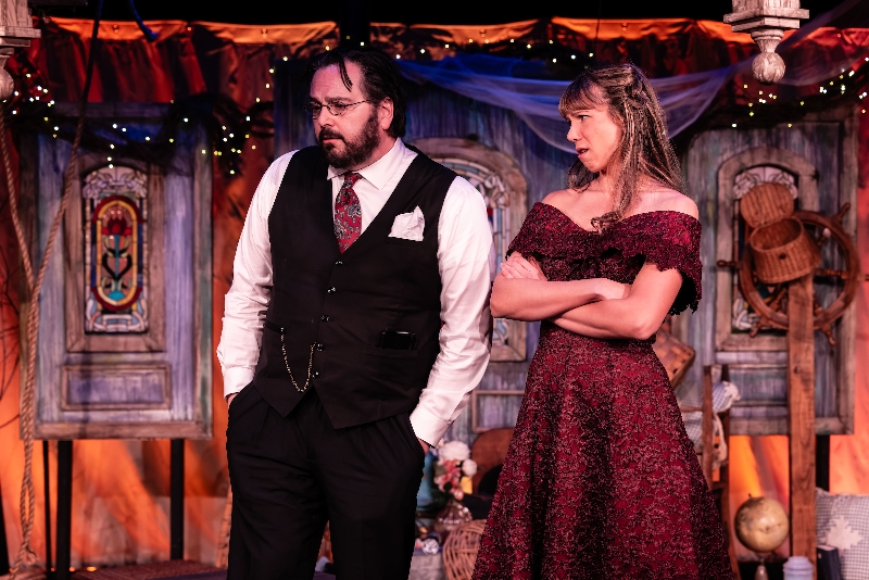 Jeff Thomakos (Matt Friedman), Jessica Annunziata (Sally Talley) in Talley''s Folly