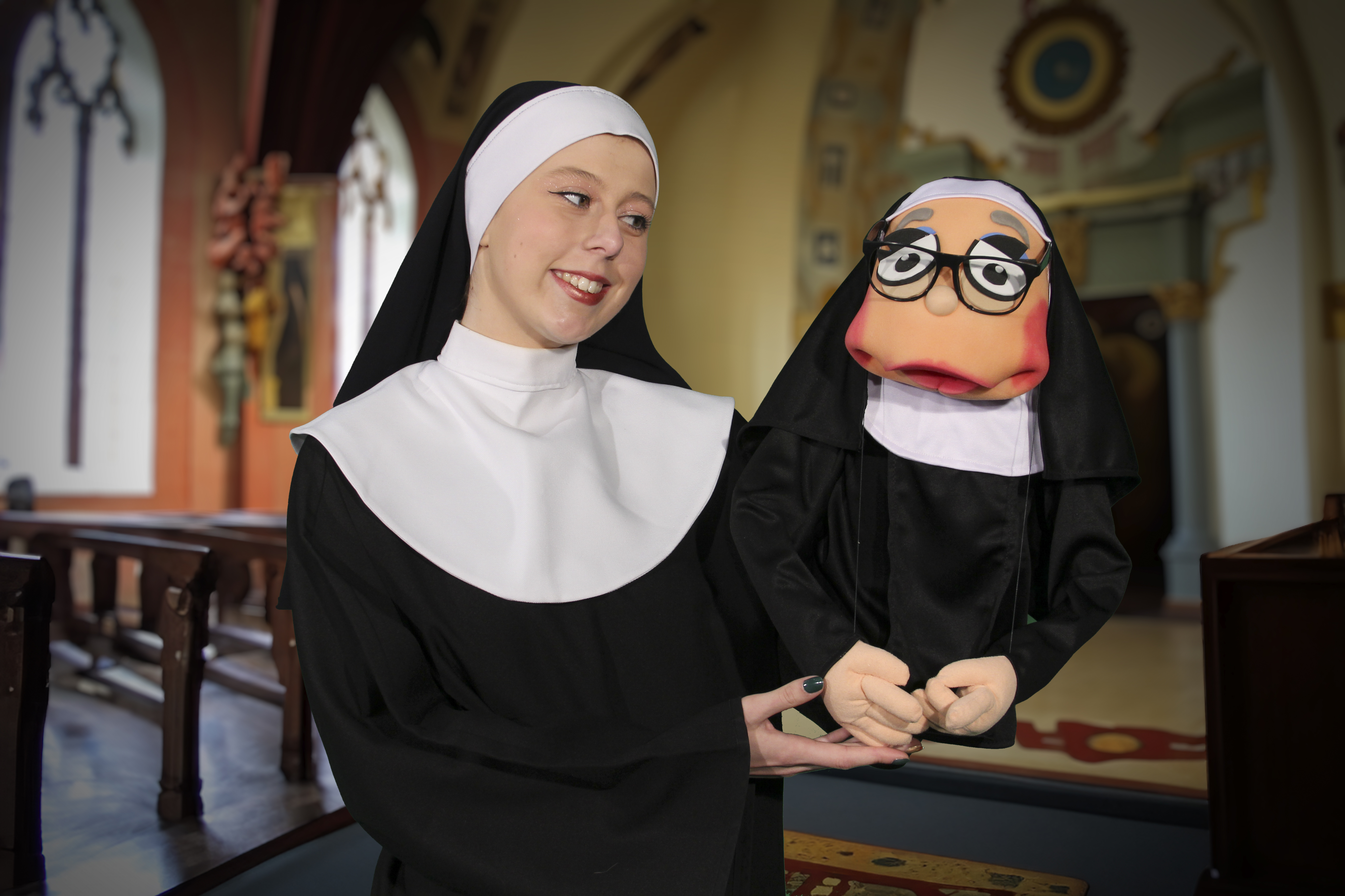 Alexis Bellhorn as Sister Mary Amnesia (with a special appearance by Sister Mary Annette as herself!).