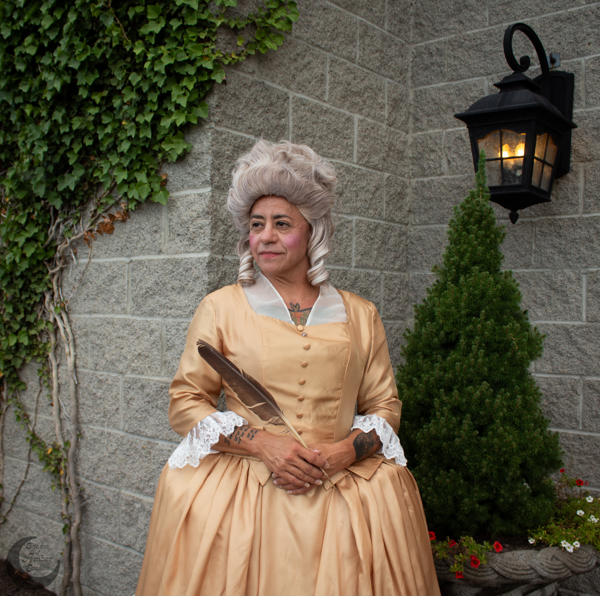 The Revolutionists by Lauren Gunderson at R-ACT Theatre Productions October 11-19, 2024 (Pictured Rhonny Dam as Olympe de Gouges)