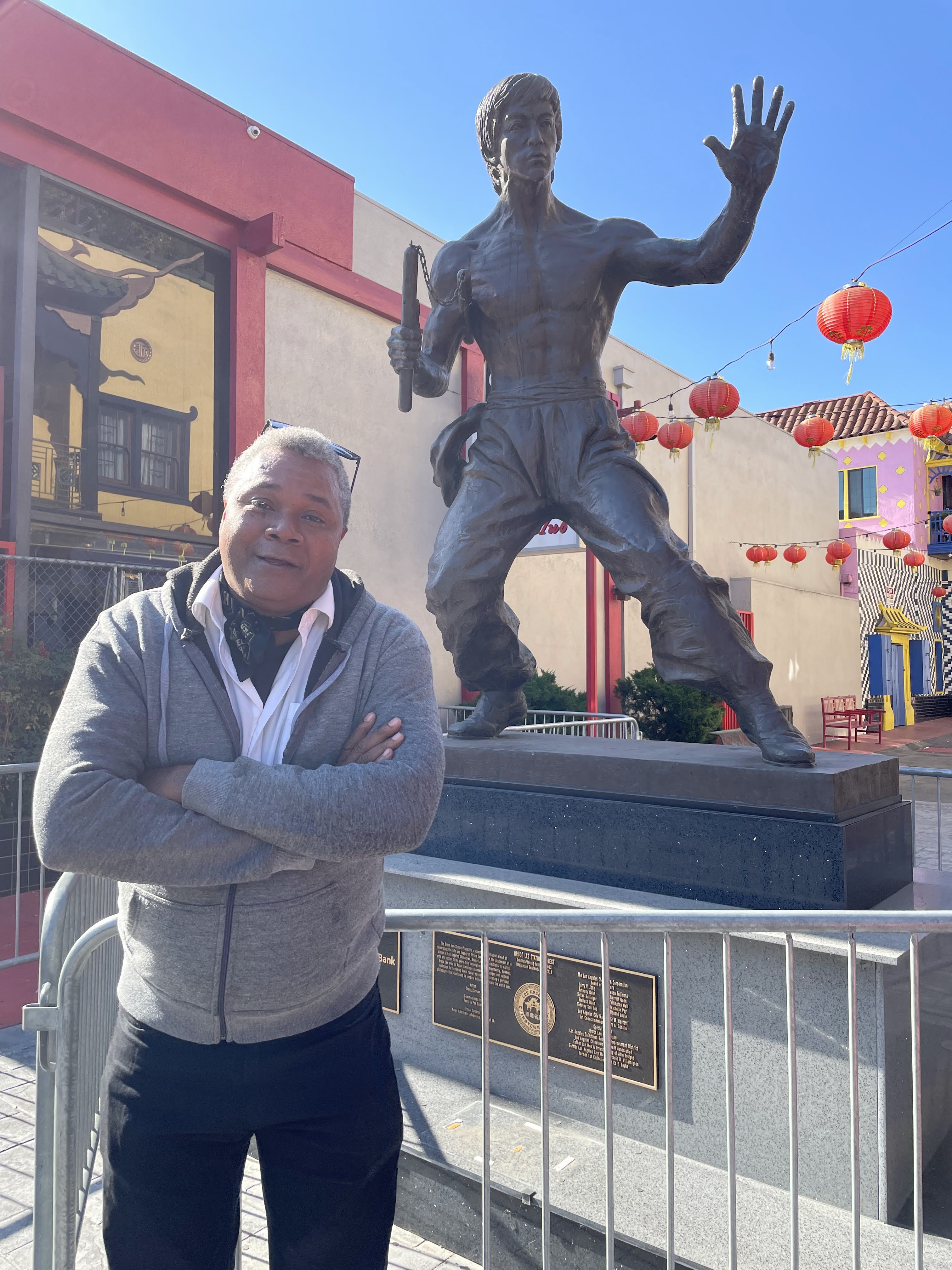 Poe Meets Lee: Viewable at his YouTube channel, in November of 2021, Darryl Maximilian Robinson released two takes of El Dorado by Edgar Allan Poe recorded before the popular Bruce Lee Statue in DTLA.