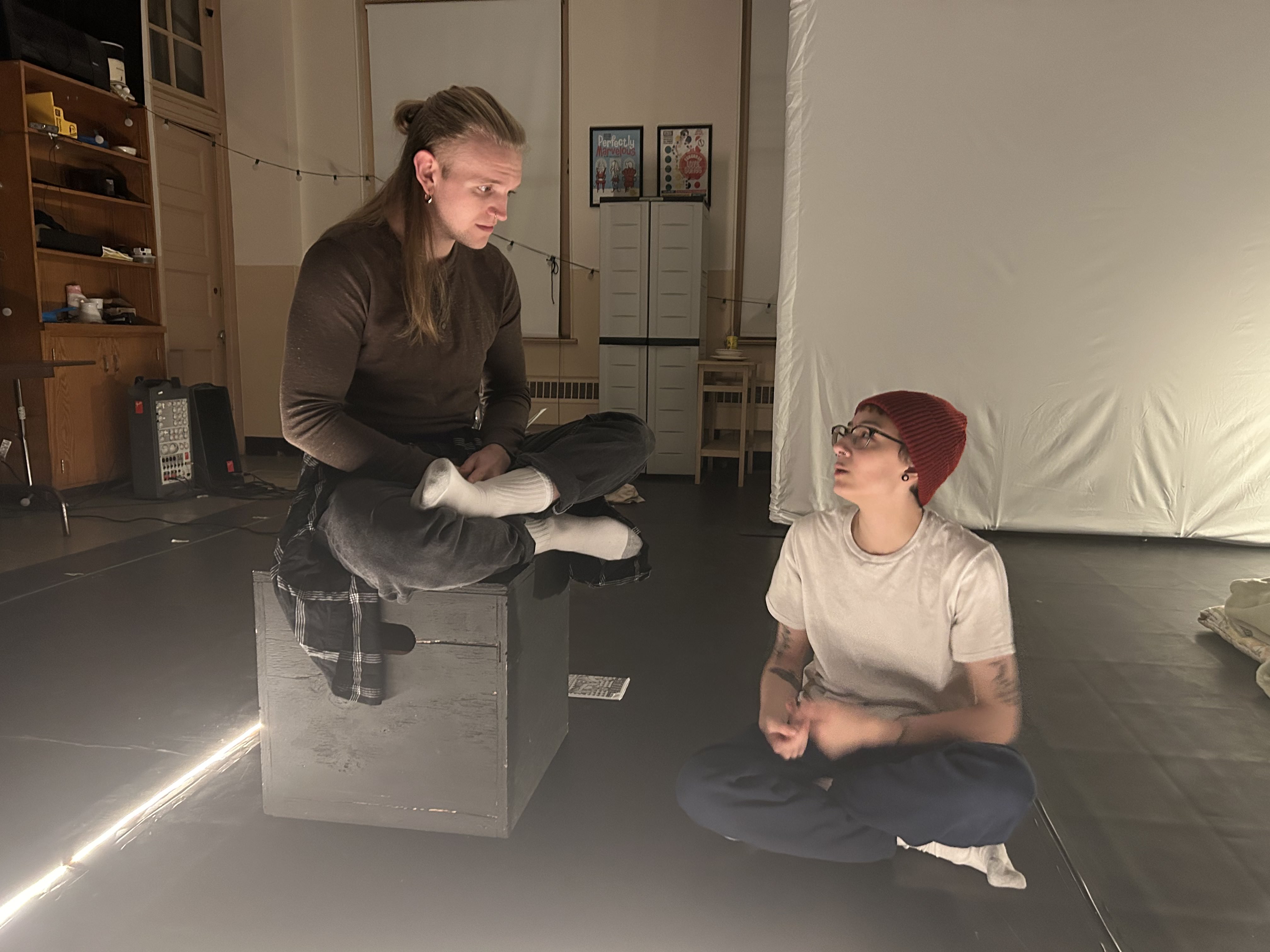 Monty and Gabe having a far more real conversation than it seems. Monty and Gabe having a far more real conversation than it seems.