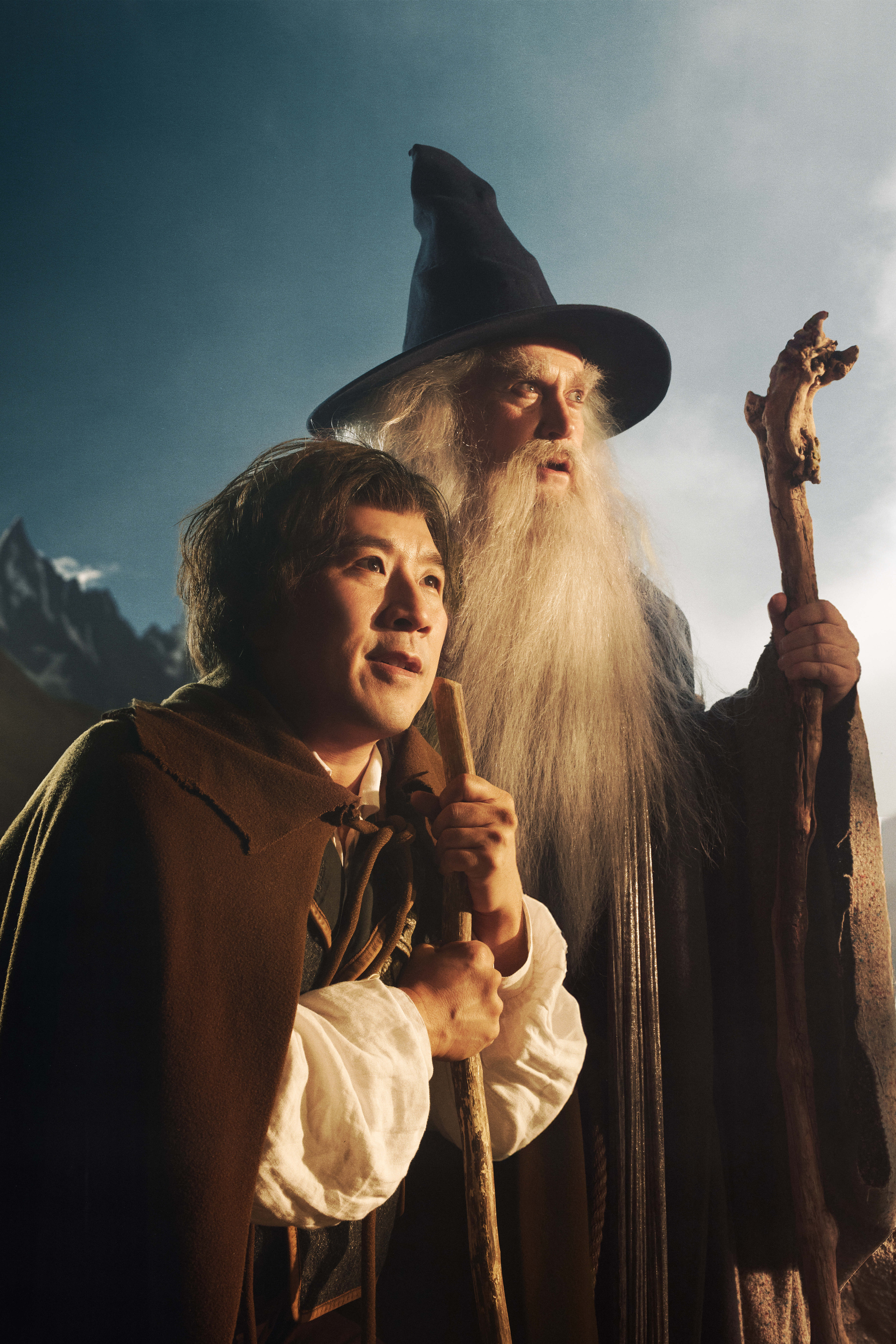 From left: Richard Lee and Tim Campbell, The Hobbit. Stratford Festival 2026. Photo: Dariane Sanche.