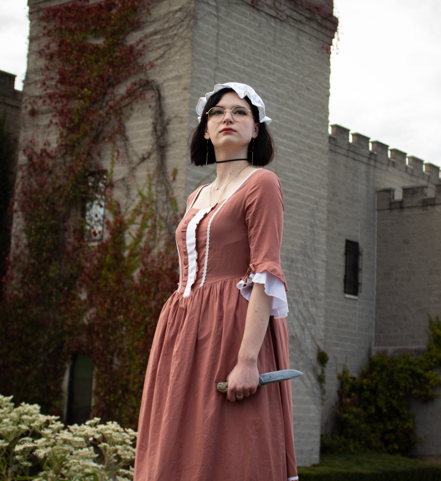 The Revolutionists by Lauren Gunderson at R-ACT Theatre Productions October 11-19, 2024 (Pictured Sarah Baker as Charlotte Corday)