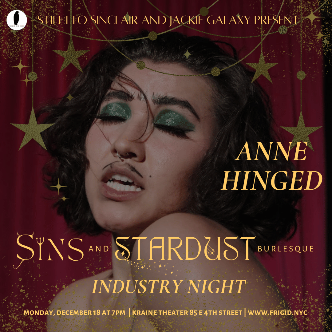 Anne Hinged for Sins and Burlesque: Industry Night. Photo by David Dyte.