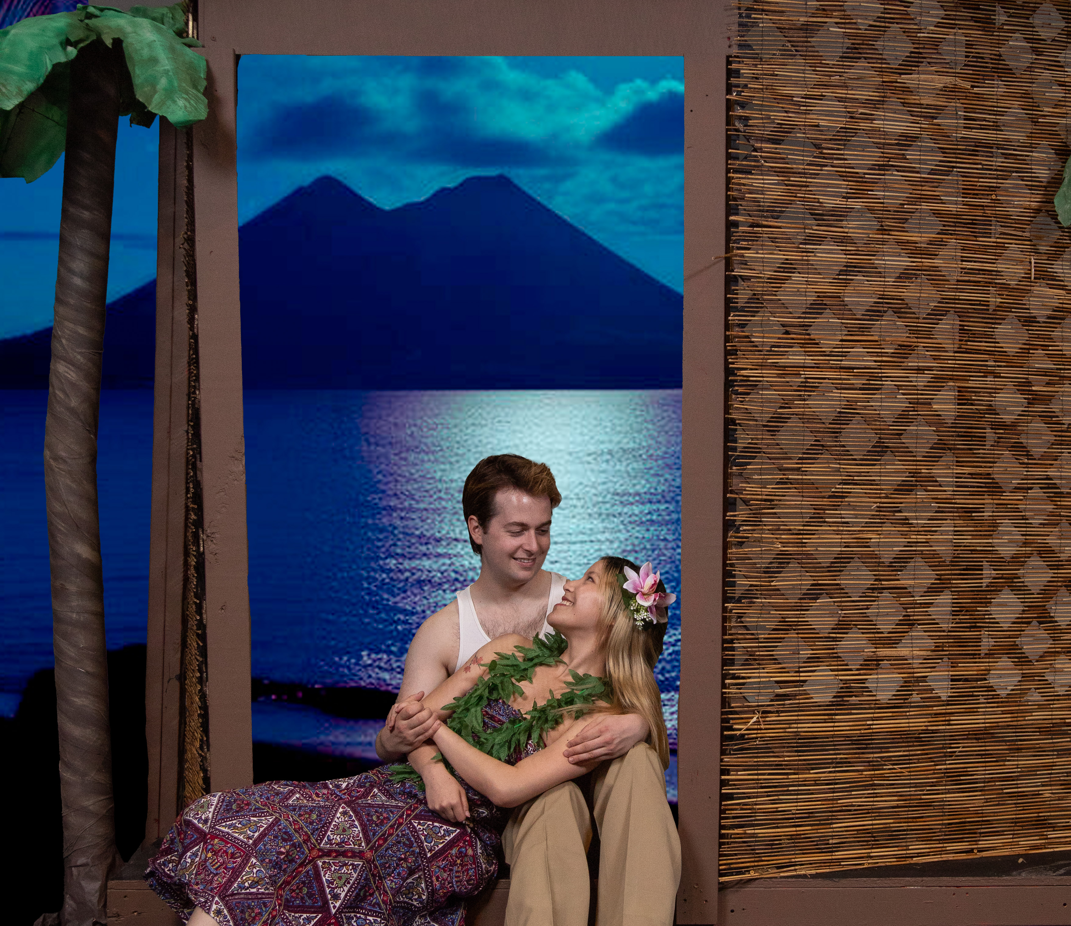 Fiona Wang as Liat and Luke Basile as Lt. Joseph Cable.