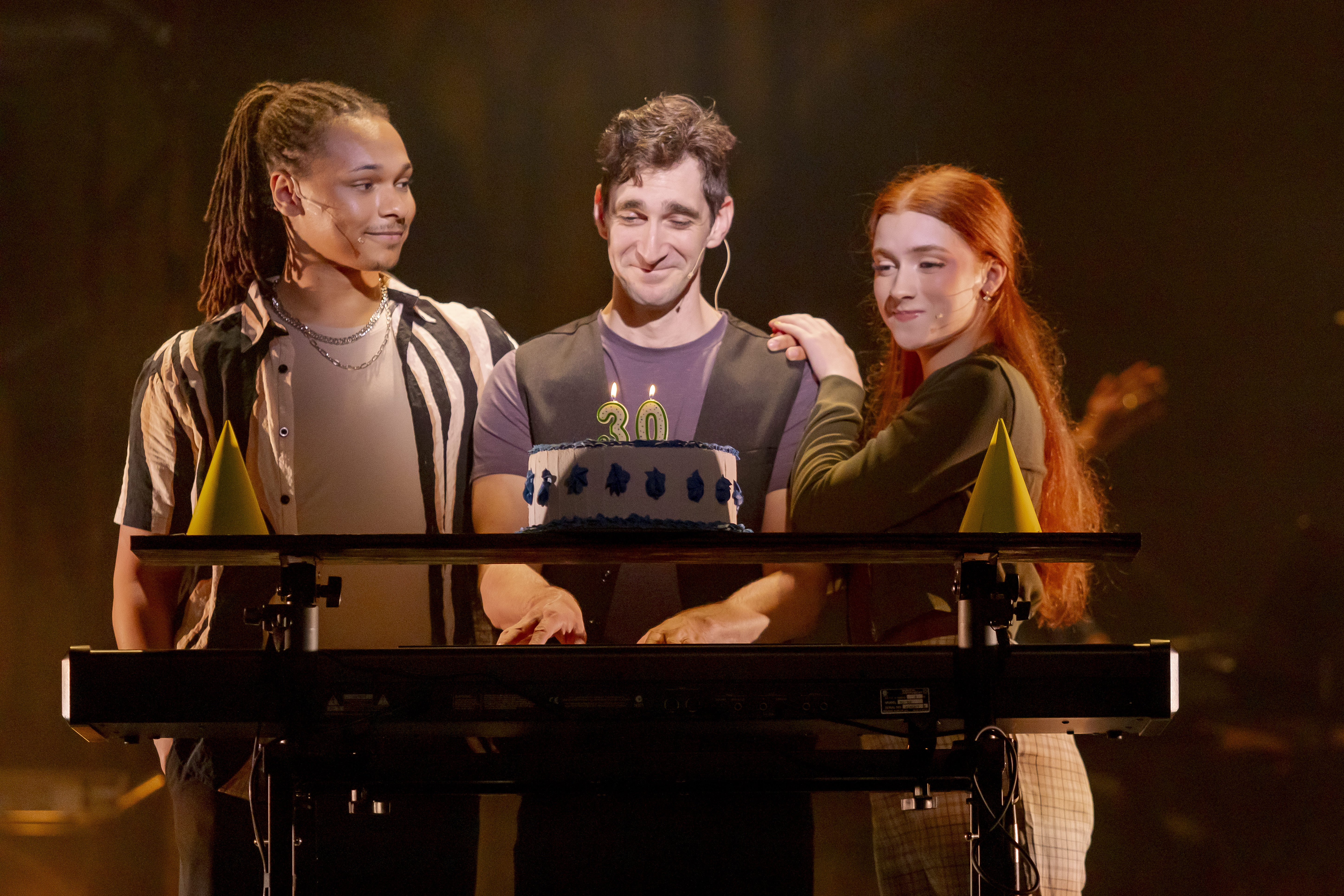 JT Langlas, Patrick Earl Phillips, and Annika Jonker in TICK, TICK... BOOM!