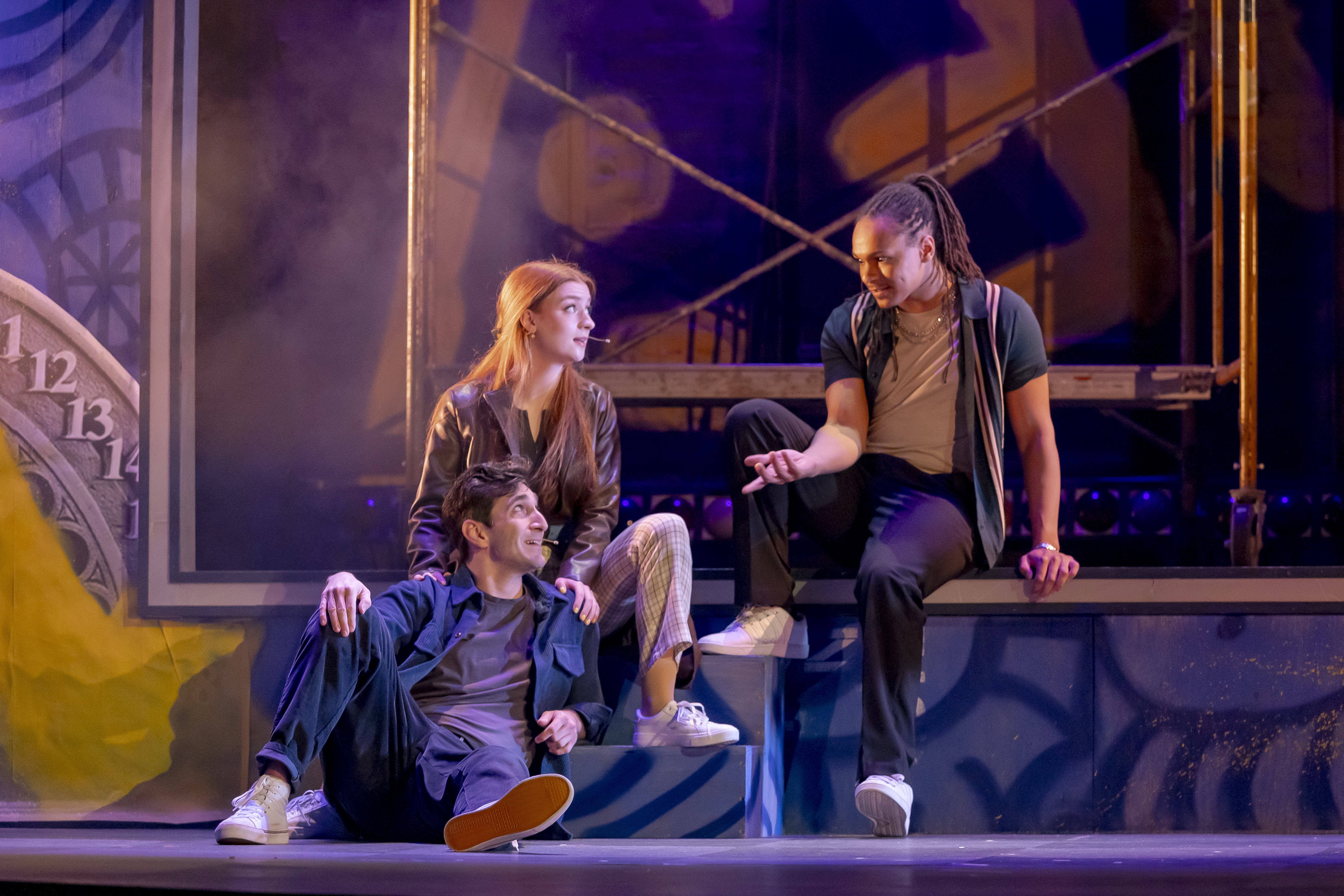 Annika Jonker, Patrick Earl Phillips, and JT Langlas in TICK, TICK... BOOM!