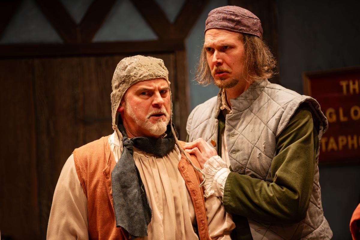 Andrew Litzky and Nik Doner in The Book of Will at Taproot Theatre. Photo by John Ulman.