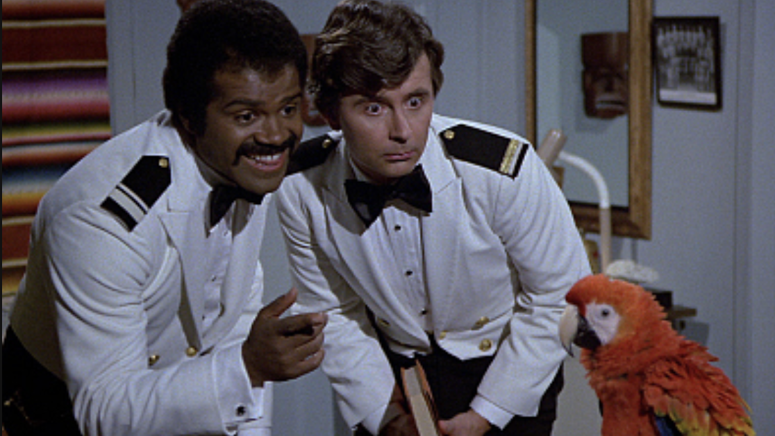 Ted Lange and Fred Grandy in a scene from The Love Boat. The pair will reunite for I''''''''''''''''m Not Rappaport at The Encore in April.