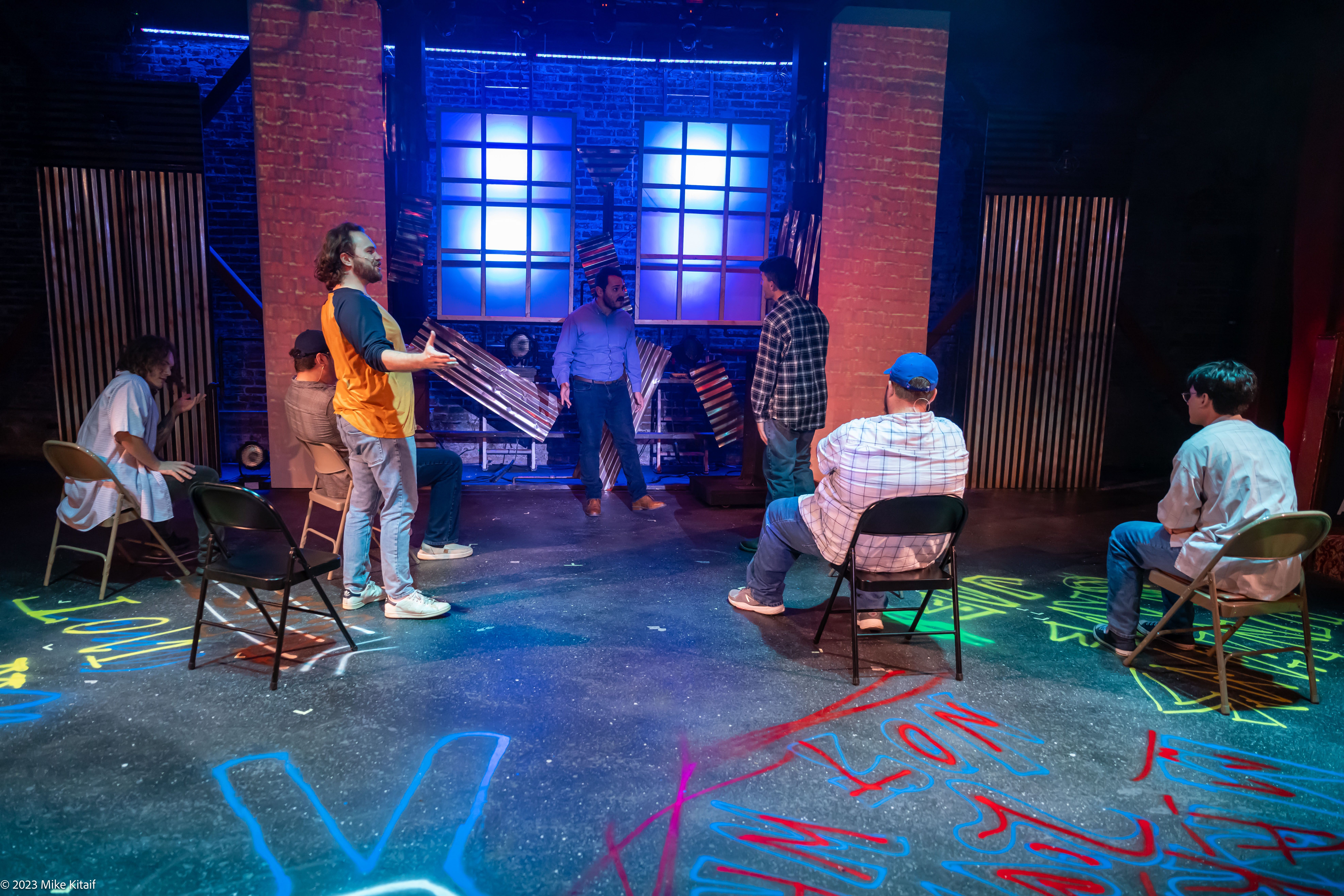 The Full Monty Cast Singing Scrap