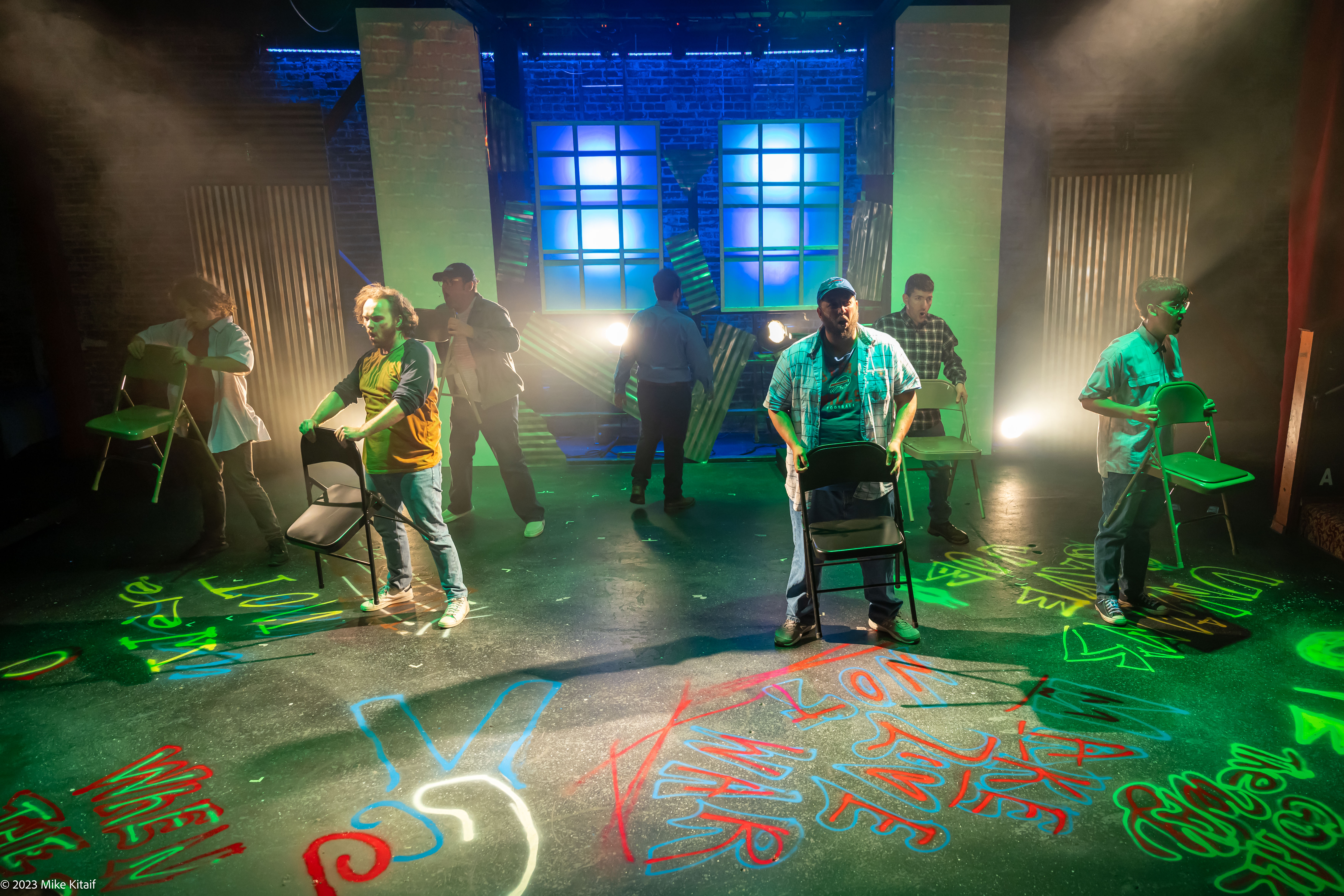 The Full Monty cast.