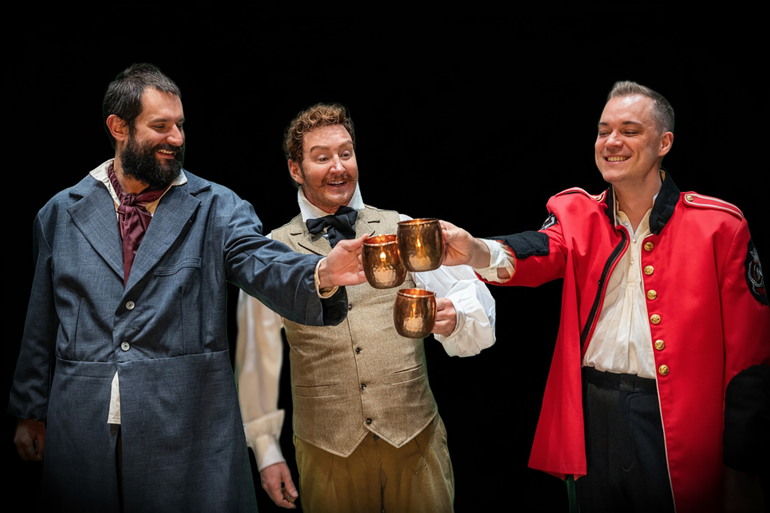 ''Manus'' (Myles Hughes), ''Owen'' (Parker Owen), ''Lieutenant Yolland'' (Graydon Clarke) Photo credit Russell Maynor ''Manus'' (Myles Hughes), ''Owen'' (Parker Owen), ''Lieutenant Yolland'' (Graydon Clarke) Photo credit Russell Maynor