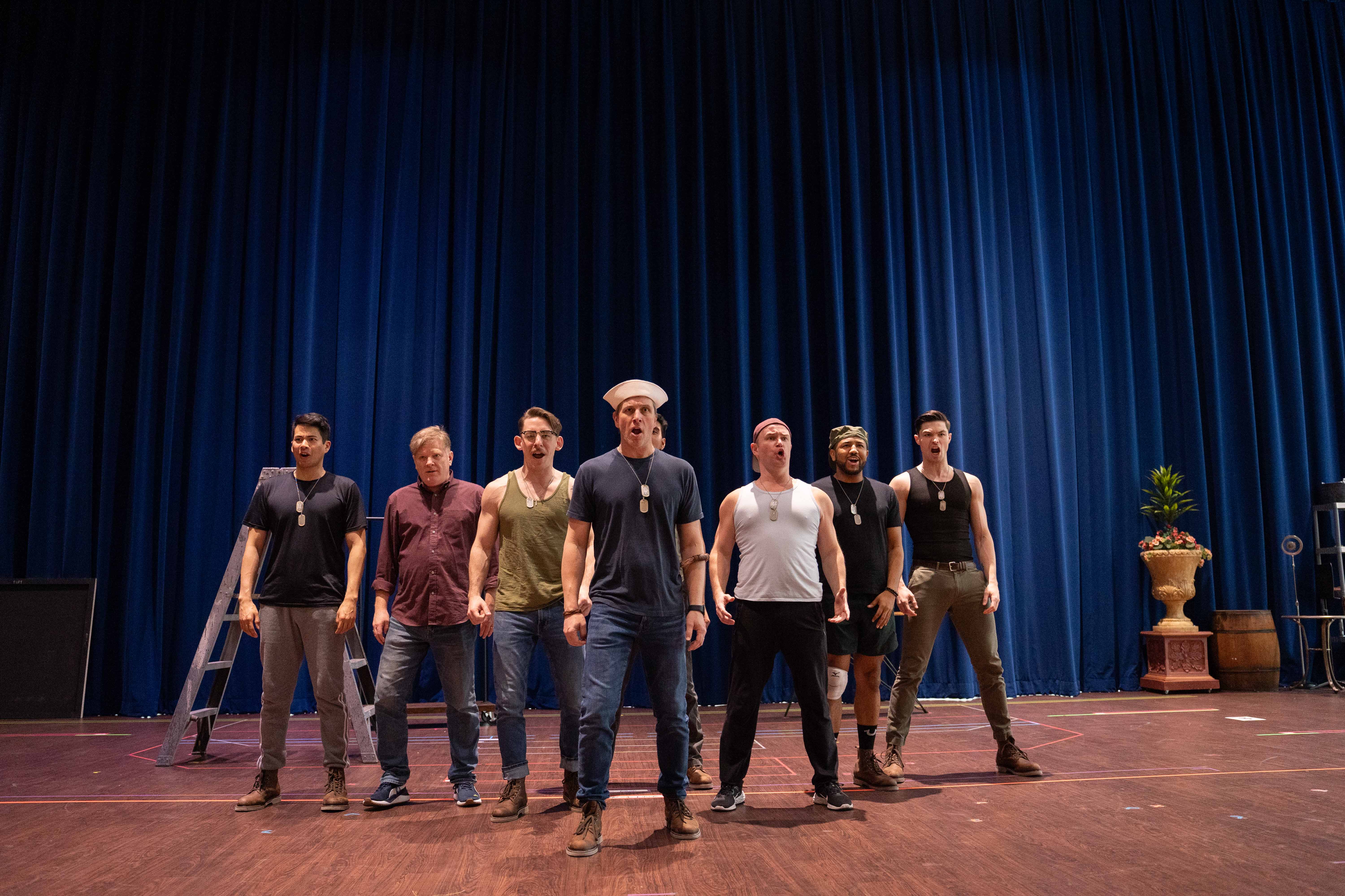 The cast of Rodgers & Hammerstein''''s South Pacific in rehearsal 